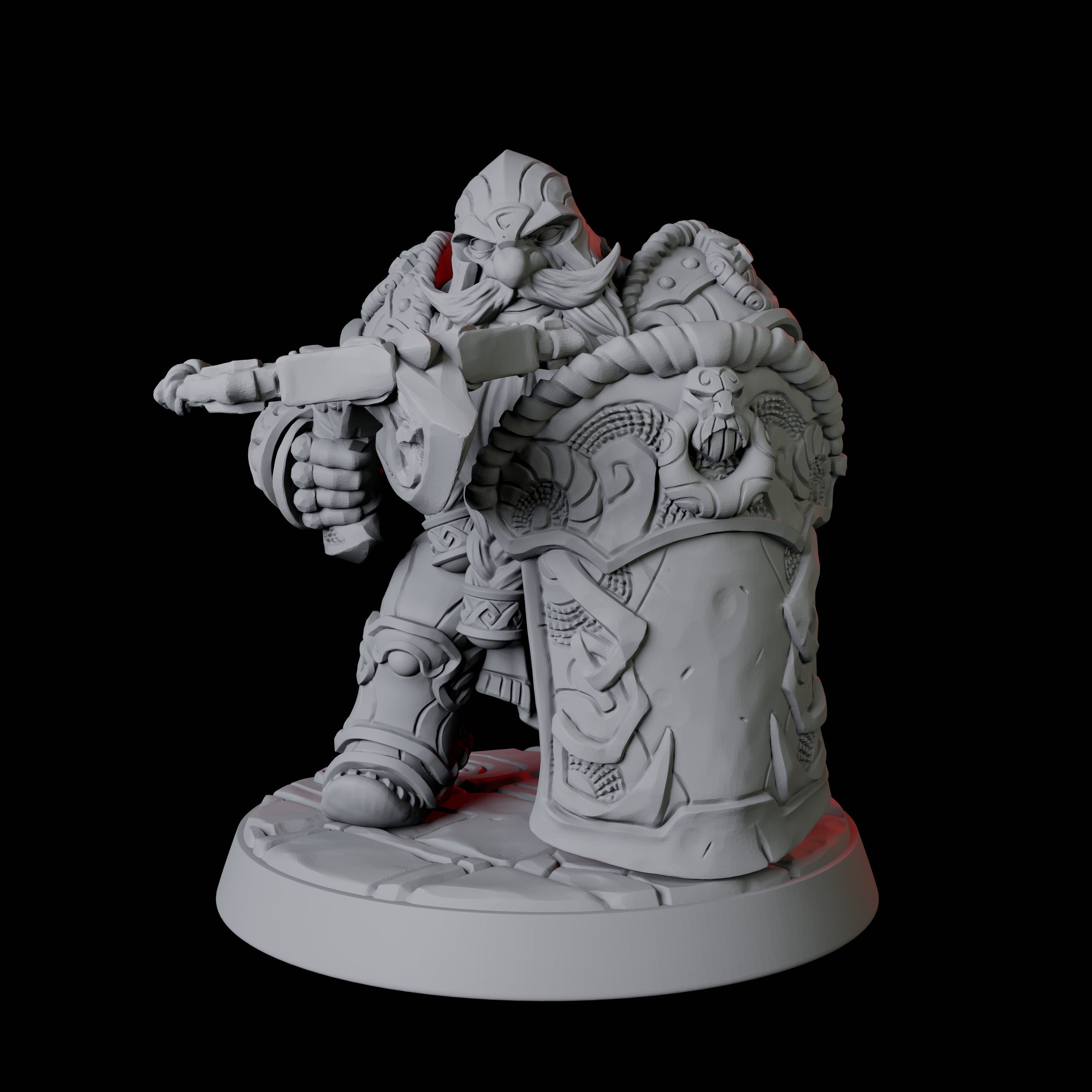 City Guard Dwarf C Miniature for Dungeons and Dragons, Pathfinder or other TTRPGs