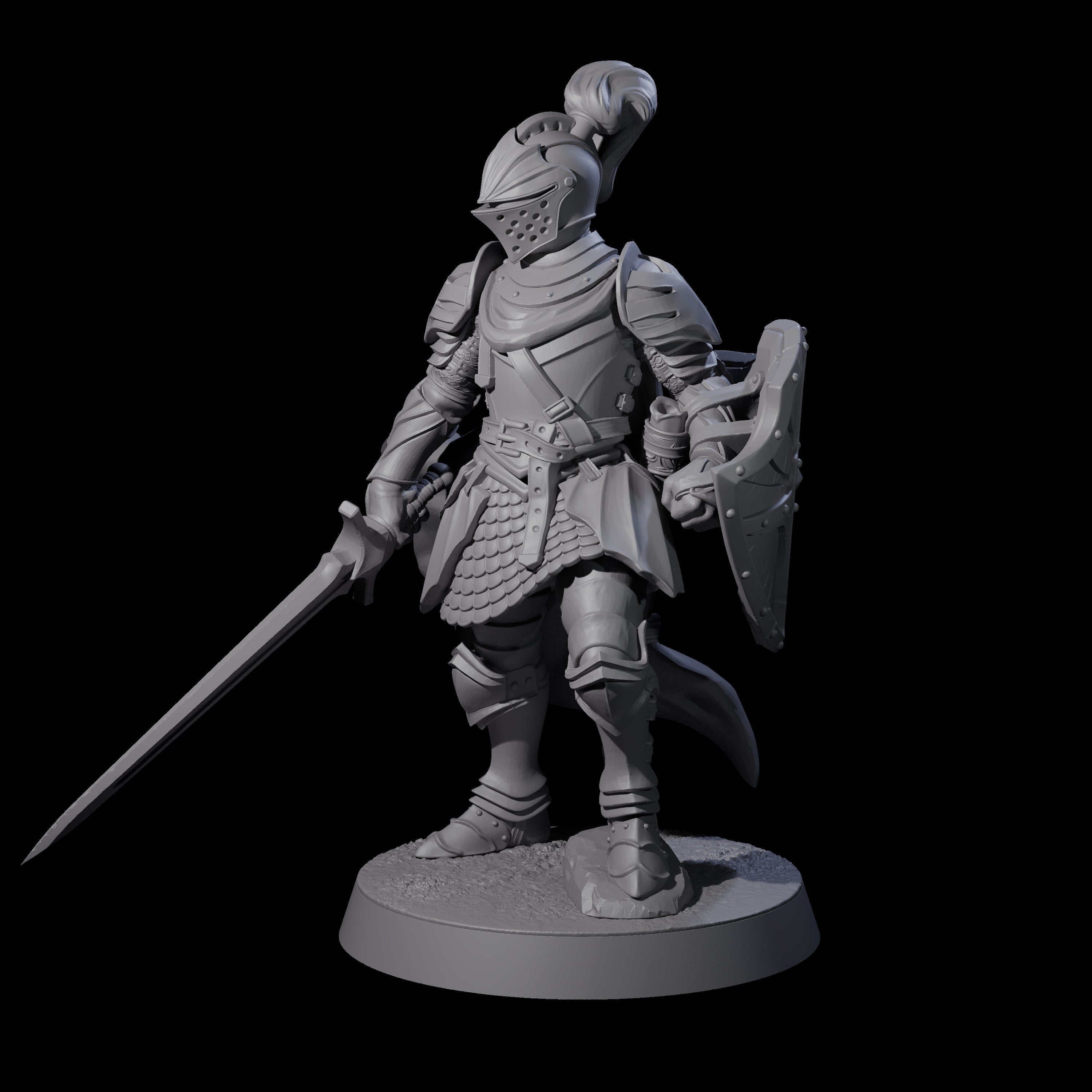 City Knight A Miniature for Dungeons and Dragons, Pathfinder or other TTRPGs