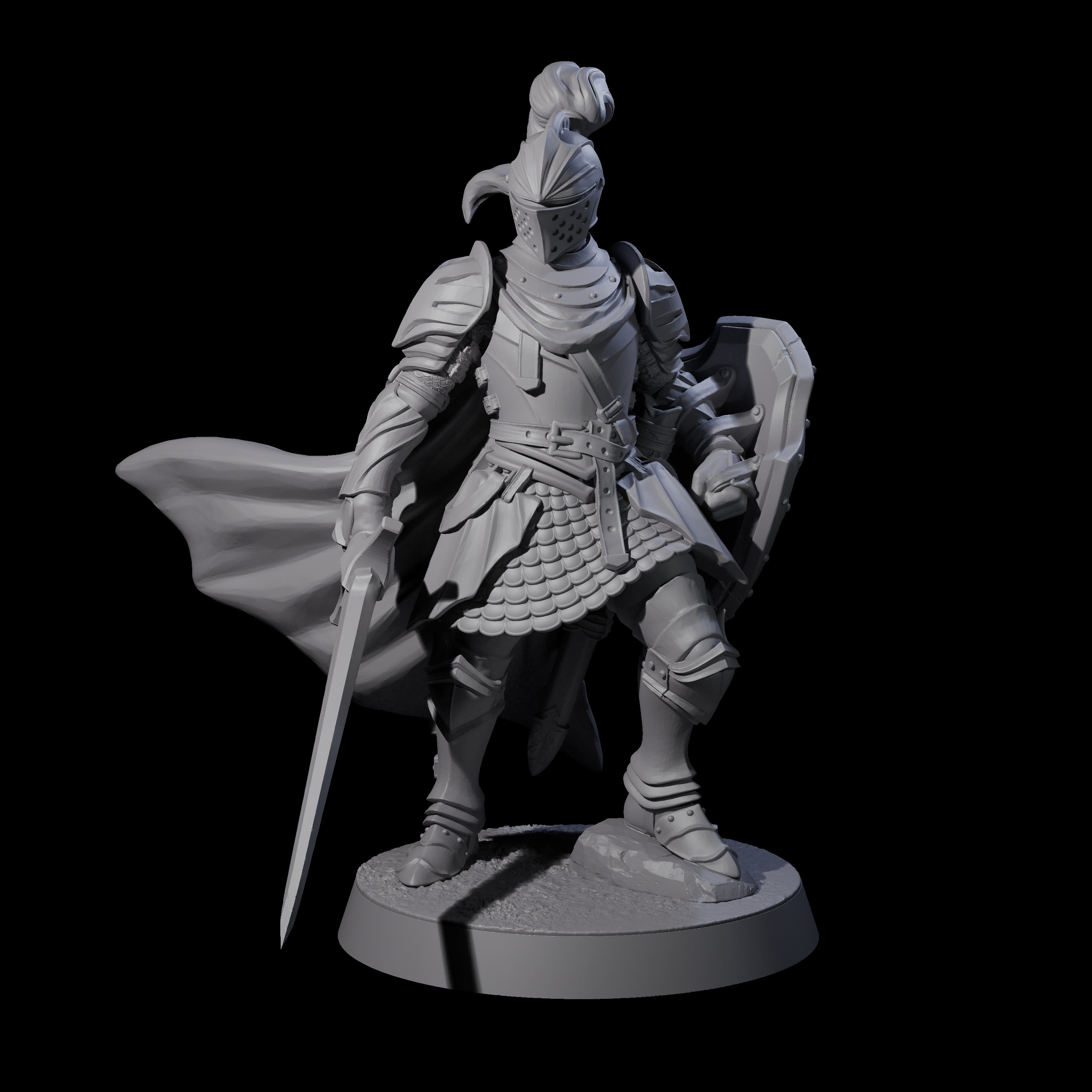 City Knight A Miniature for Dungeons and Dragons, Pathfinder or other TTRPGs