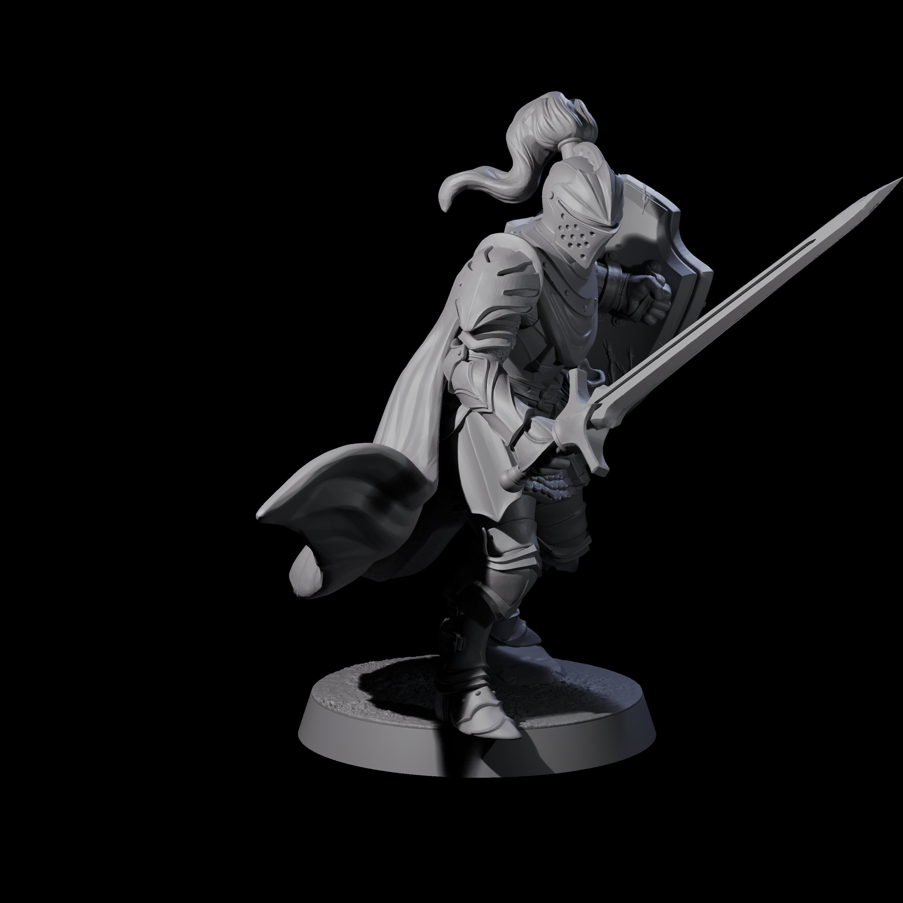 City Knight B Miniature for Dungeons and Dragons, Pathfinder or other TTRPGs