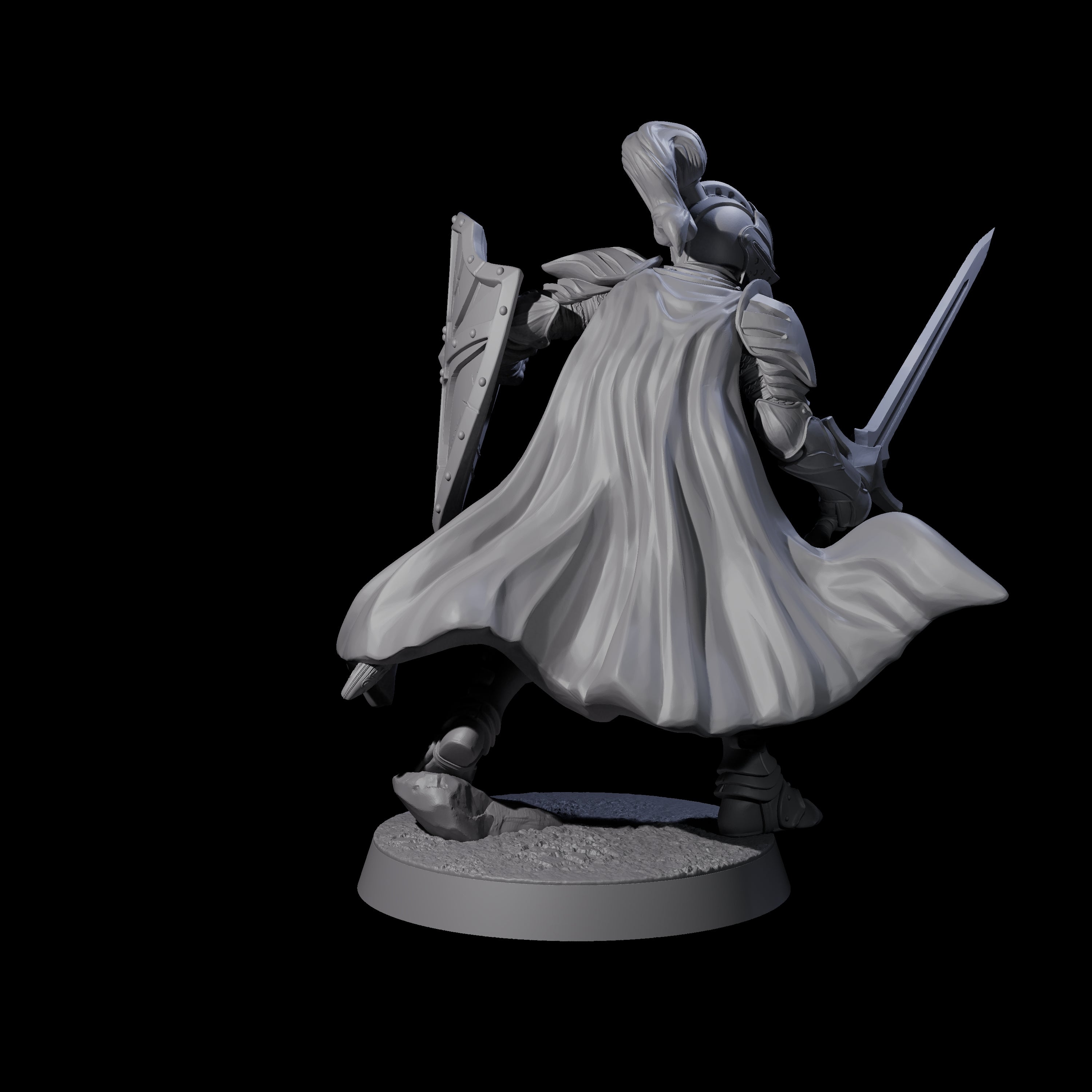 City Knight B Miniature for Dungeons and Dragons, Pathfinder or other TTRPGs