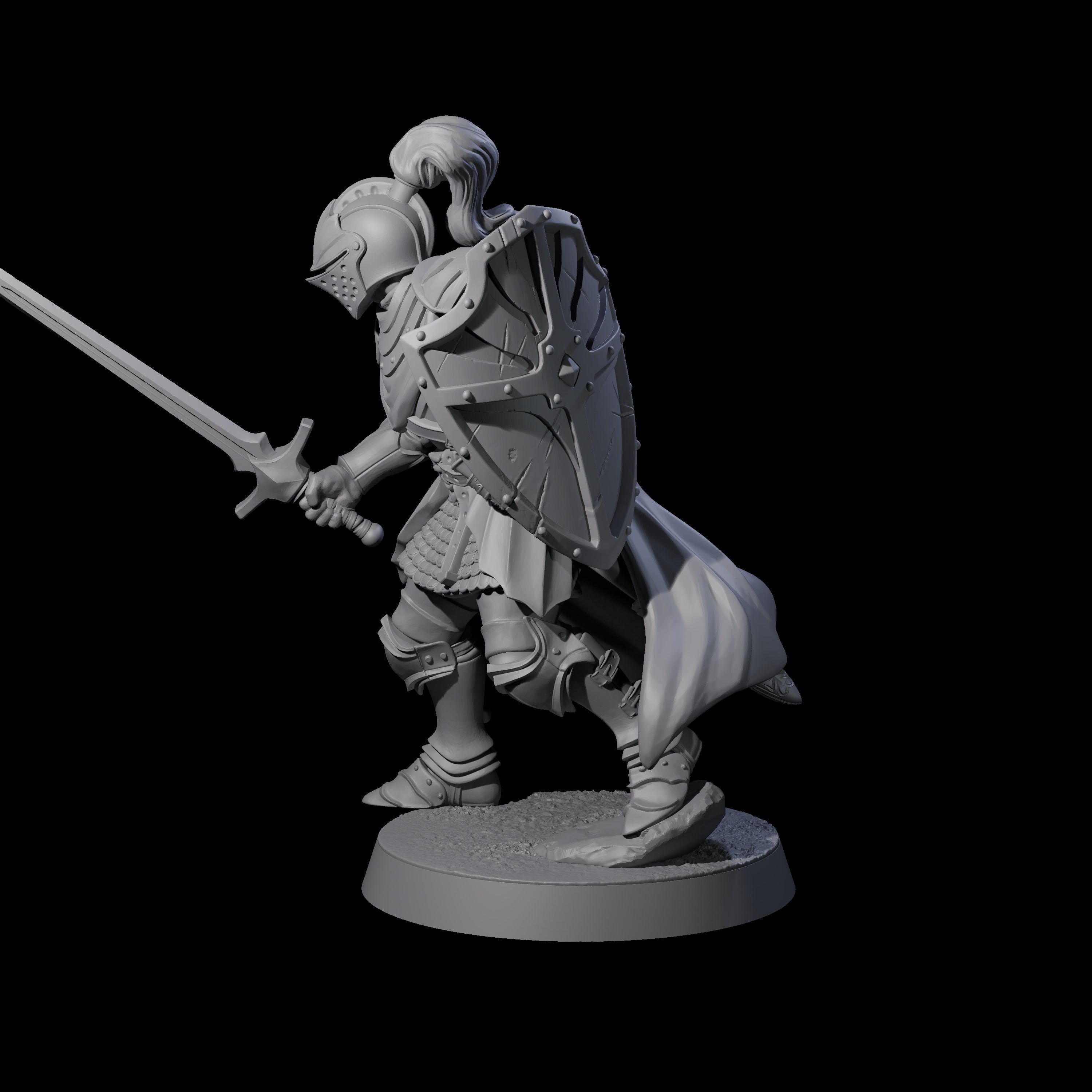 City Knight B Miniature for Dungeons and Dragons, Pathfinder or other TTRPGs