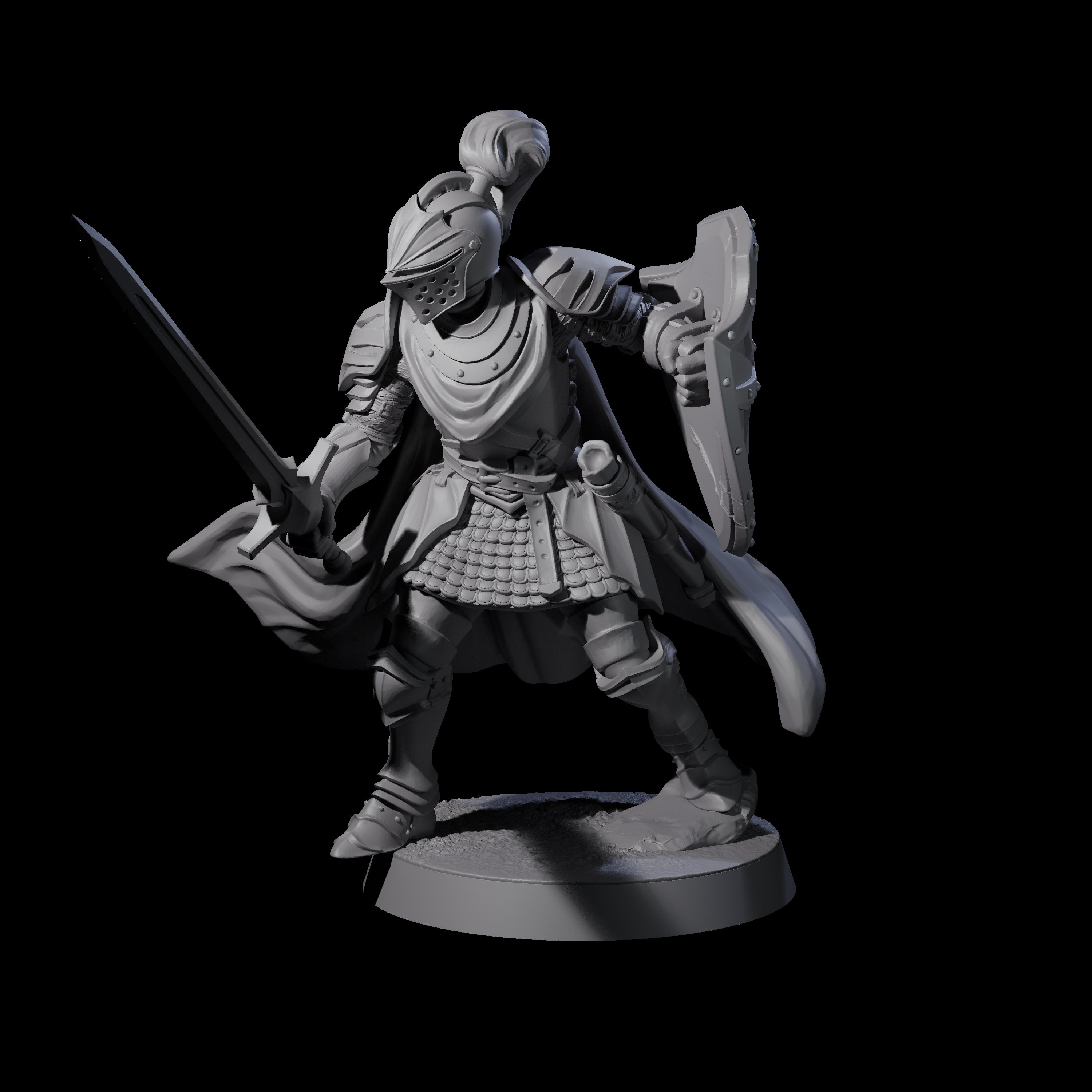 City Knight B Miniature for Dungeons and Dragons, Pathfinder or other TTRPGs