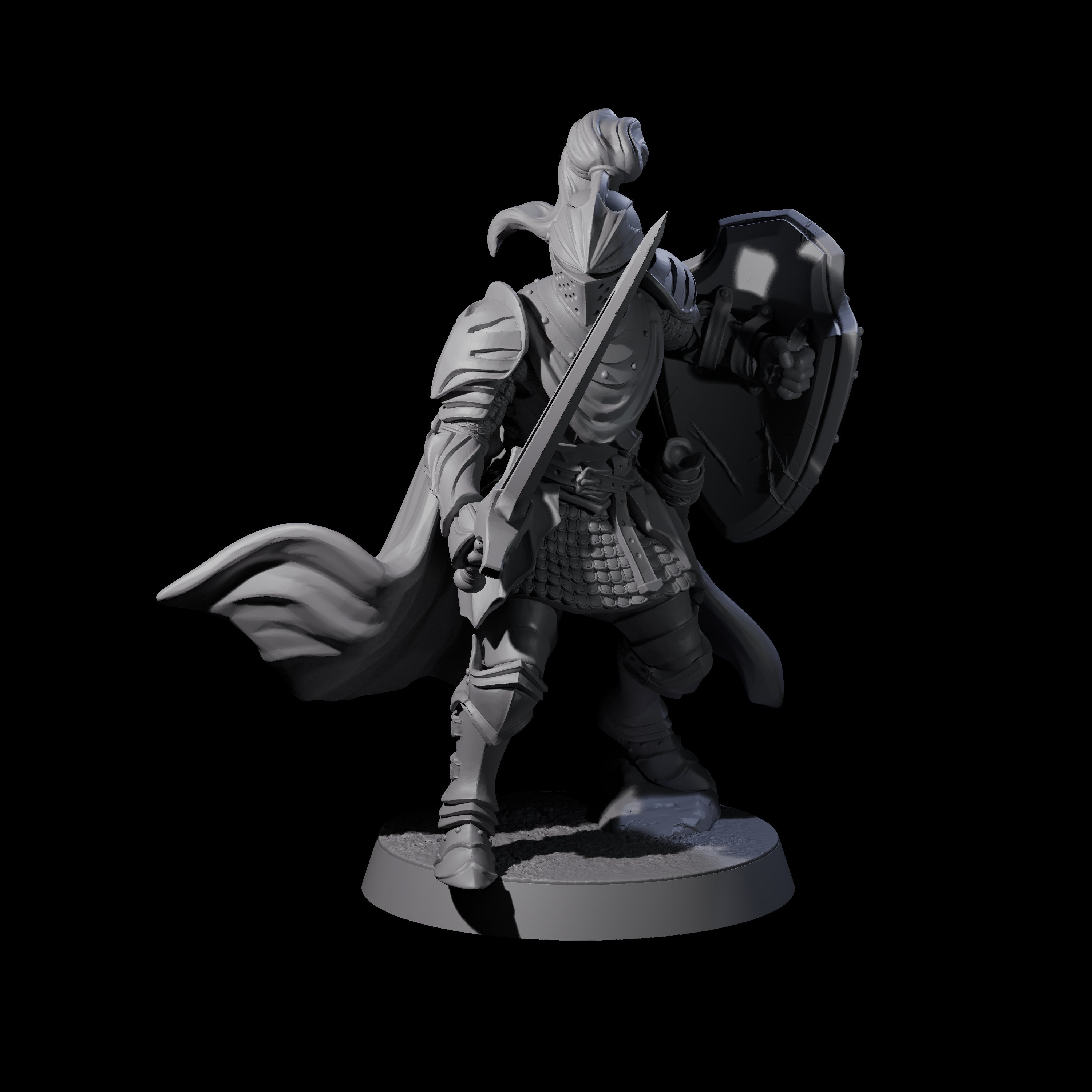 City Knight B Miniature for Dungeons and Dragons, Pathfinder or other TTRPGs