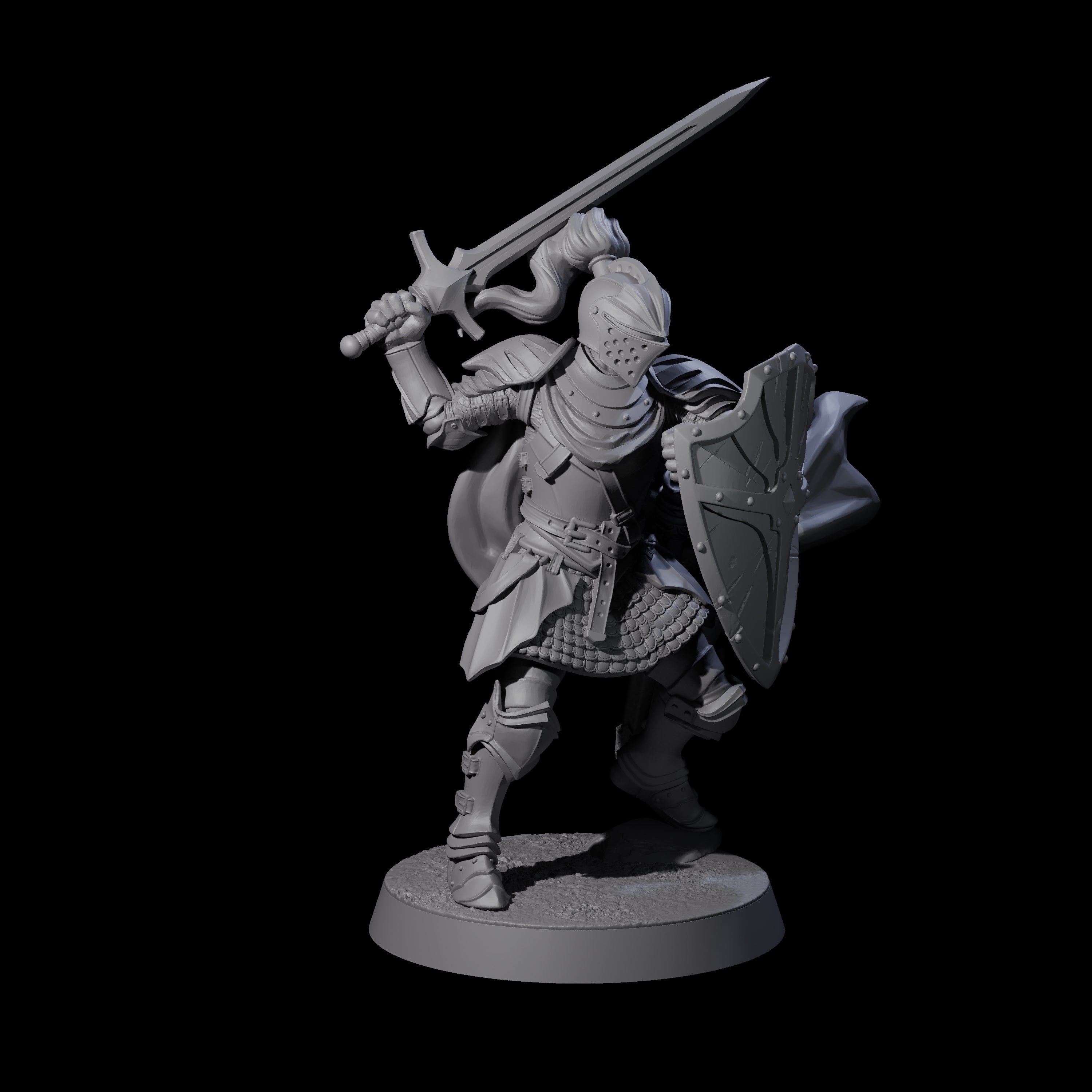 City Knight C Miniature for Dungeons and Dragons, Pathfinder or other TTRPGs