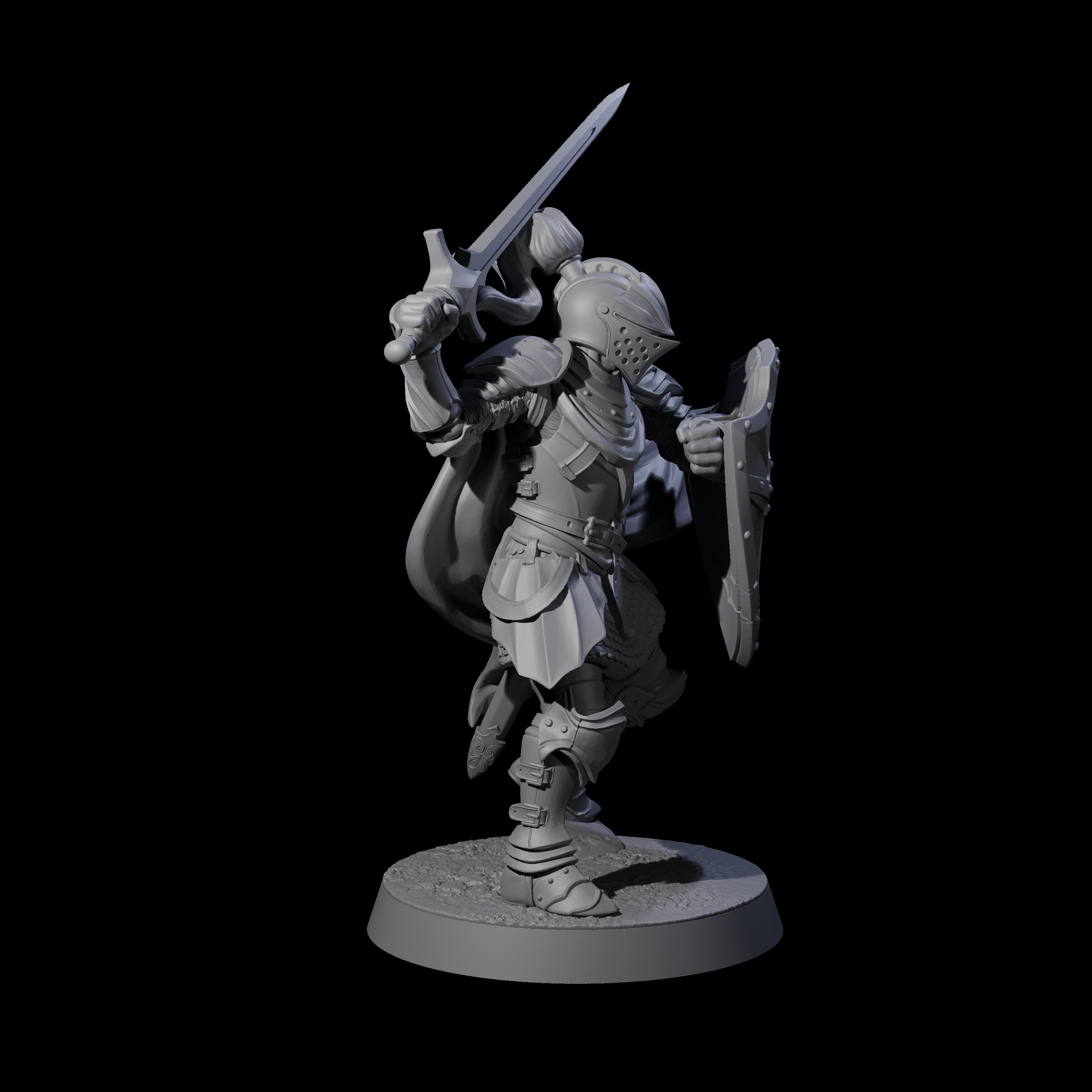 City Knight C Miniature for Dungeons and Dragons, Pathfinder or other TTRPGs