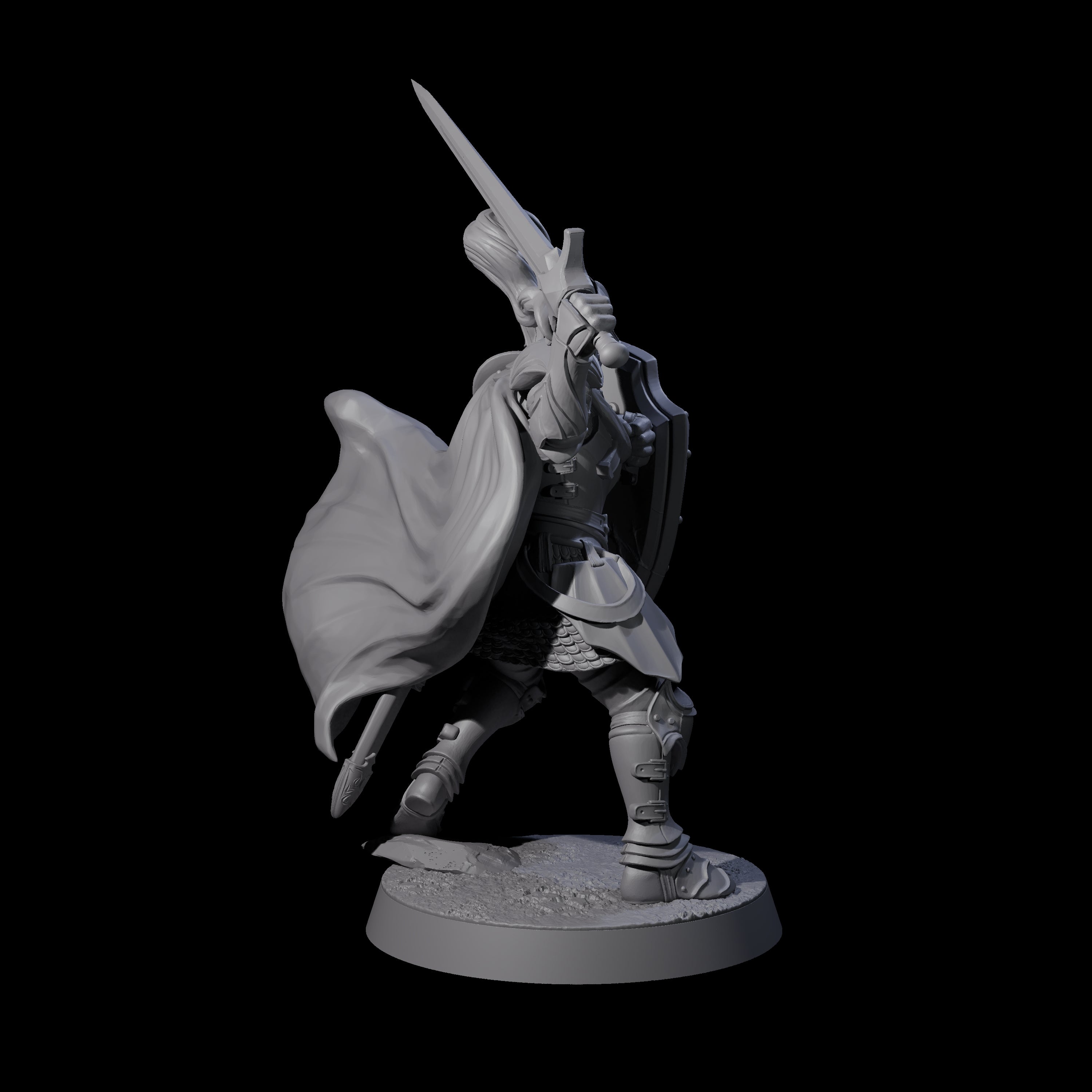 City Knight C Miniature for Dungeons and Dragons, Pathfinder or other TTRPGs