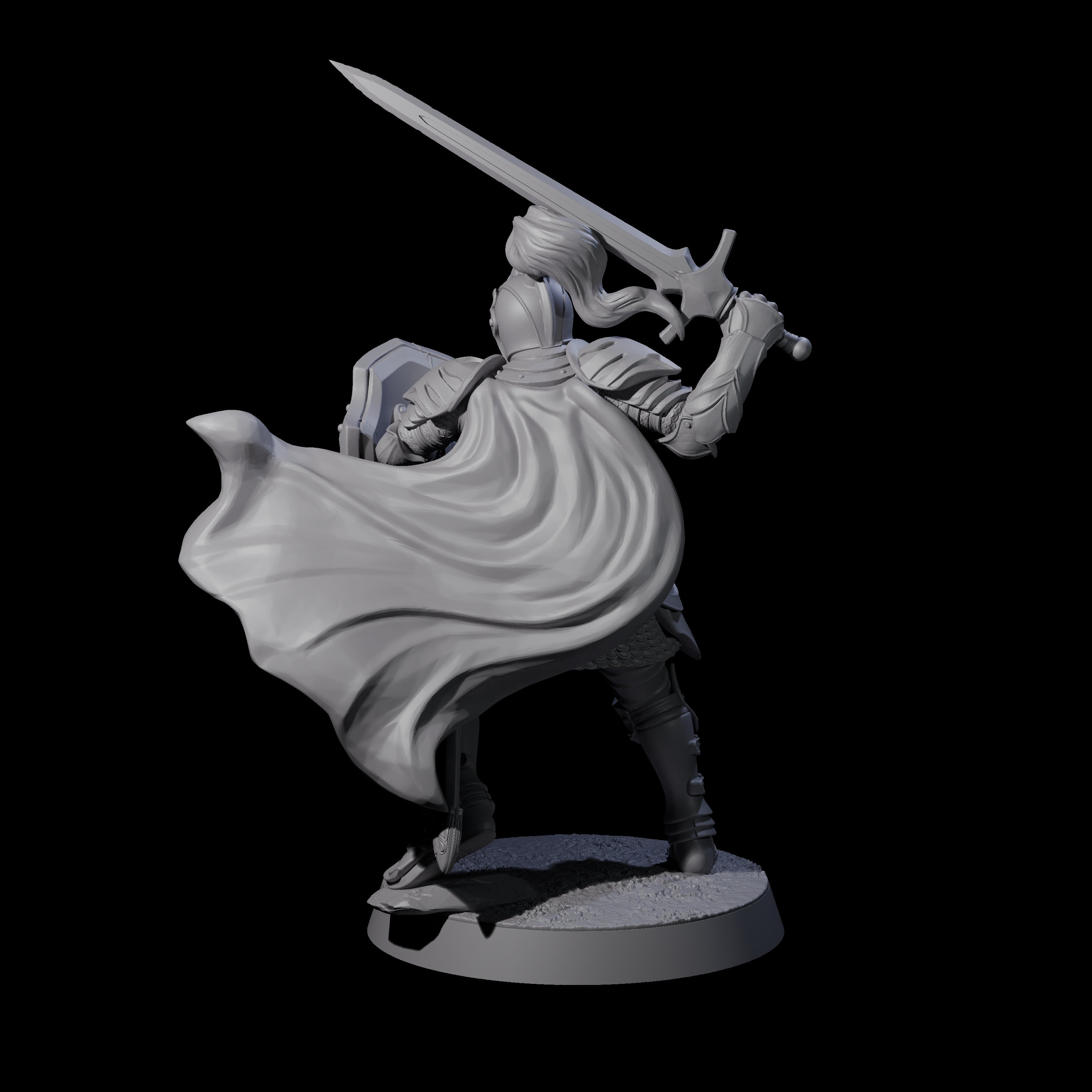 City Knight C Miniature for Dungeons and Dragons, Pathfinder or other TTRPGs