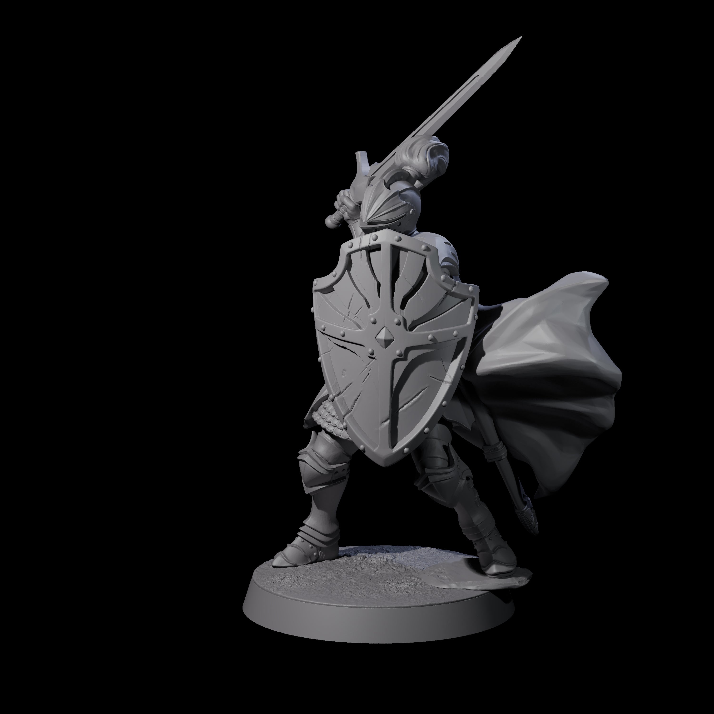 City Knight C Miniature for Dungeons and Dragons, Pathfinder or other TTRPGs