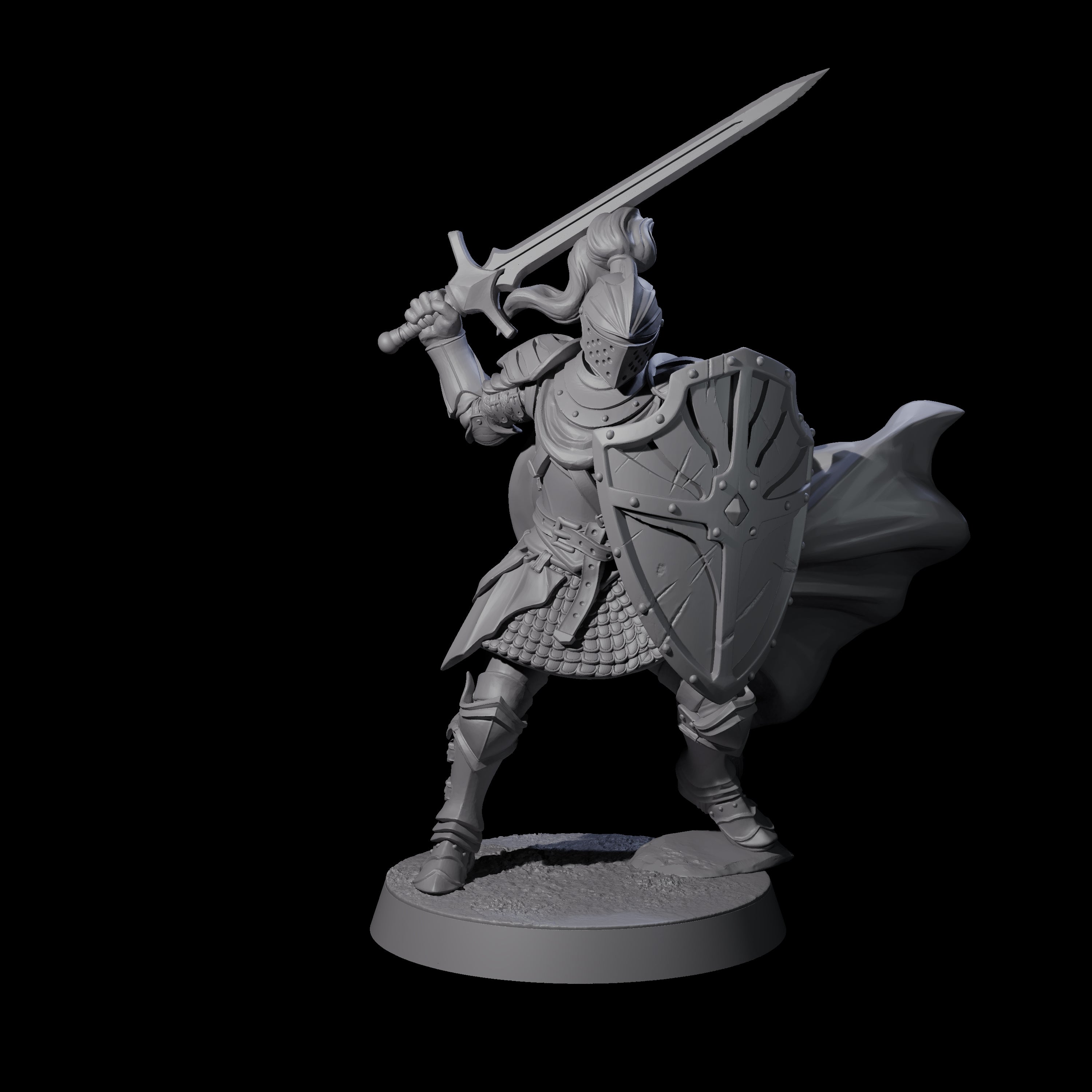 City Knight C Miniature for Dungeons and Dragons, Pathfinder or other TTRPGs
