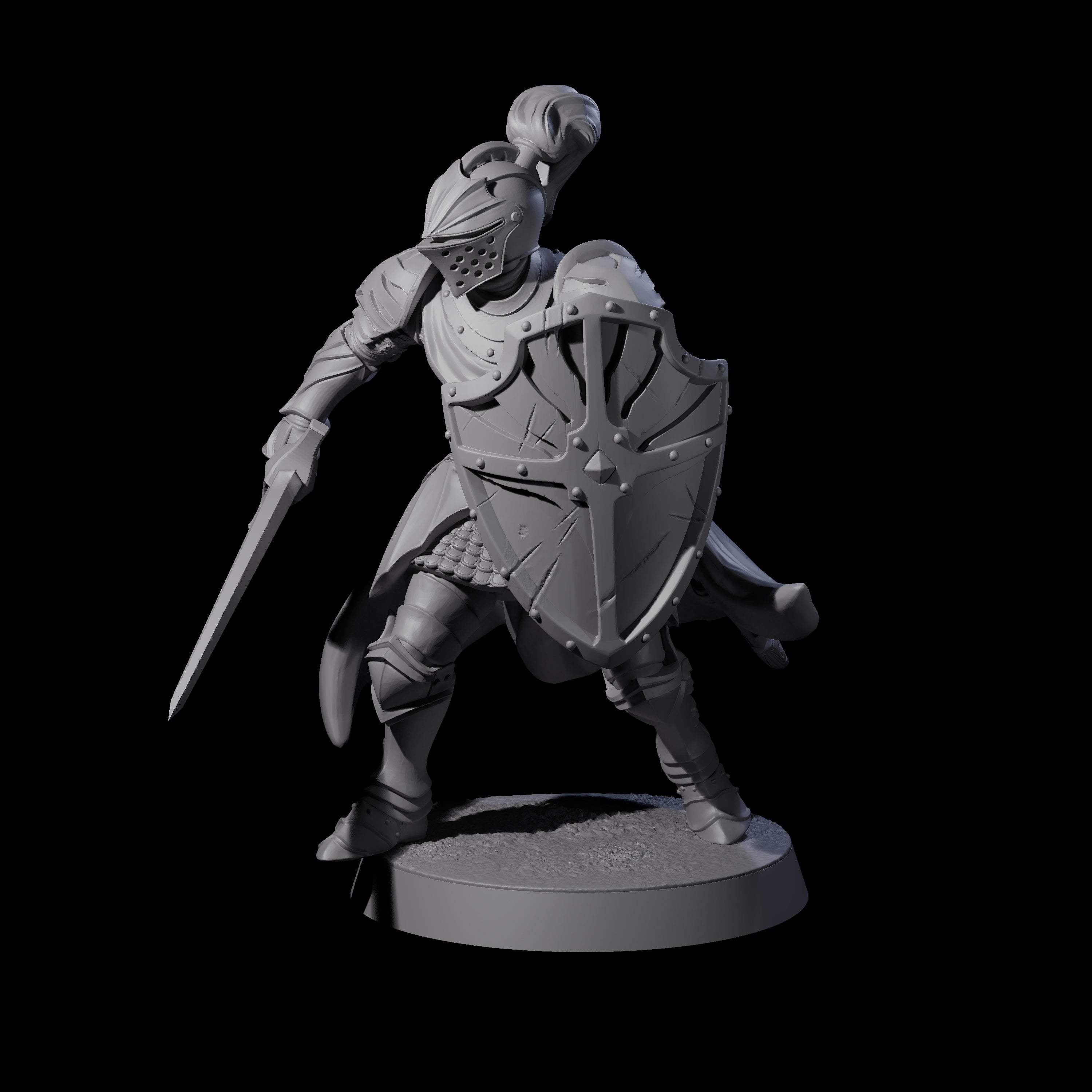 City Knight D Miniature for Dungeons and Dragons, Pathfinder or other TTRPGs