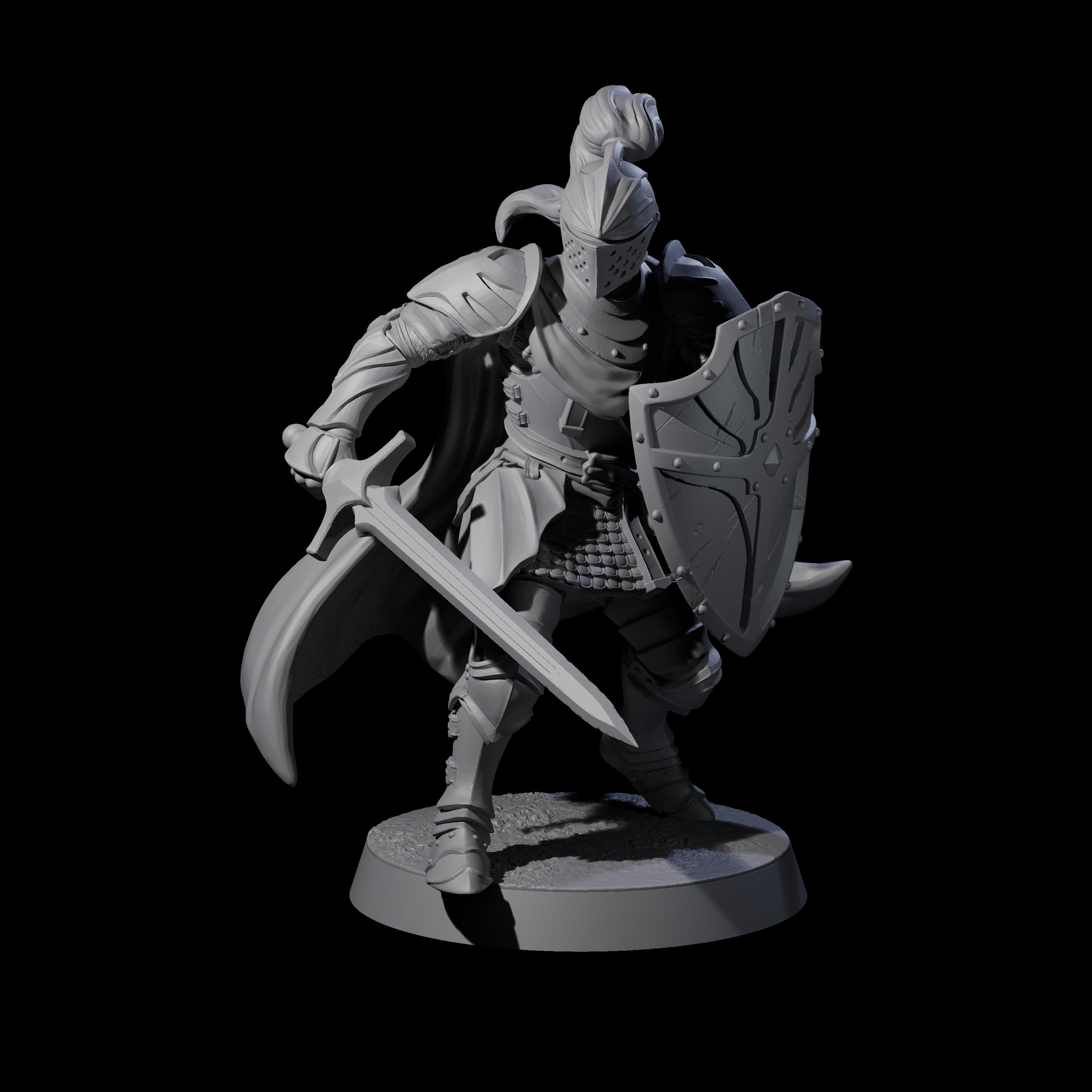 City Knight D Miniature for Dungeons and Dragons, Pathfinder or other TTRPGs