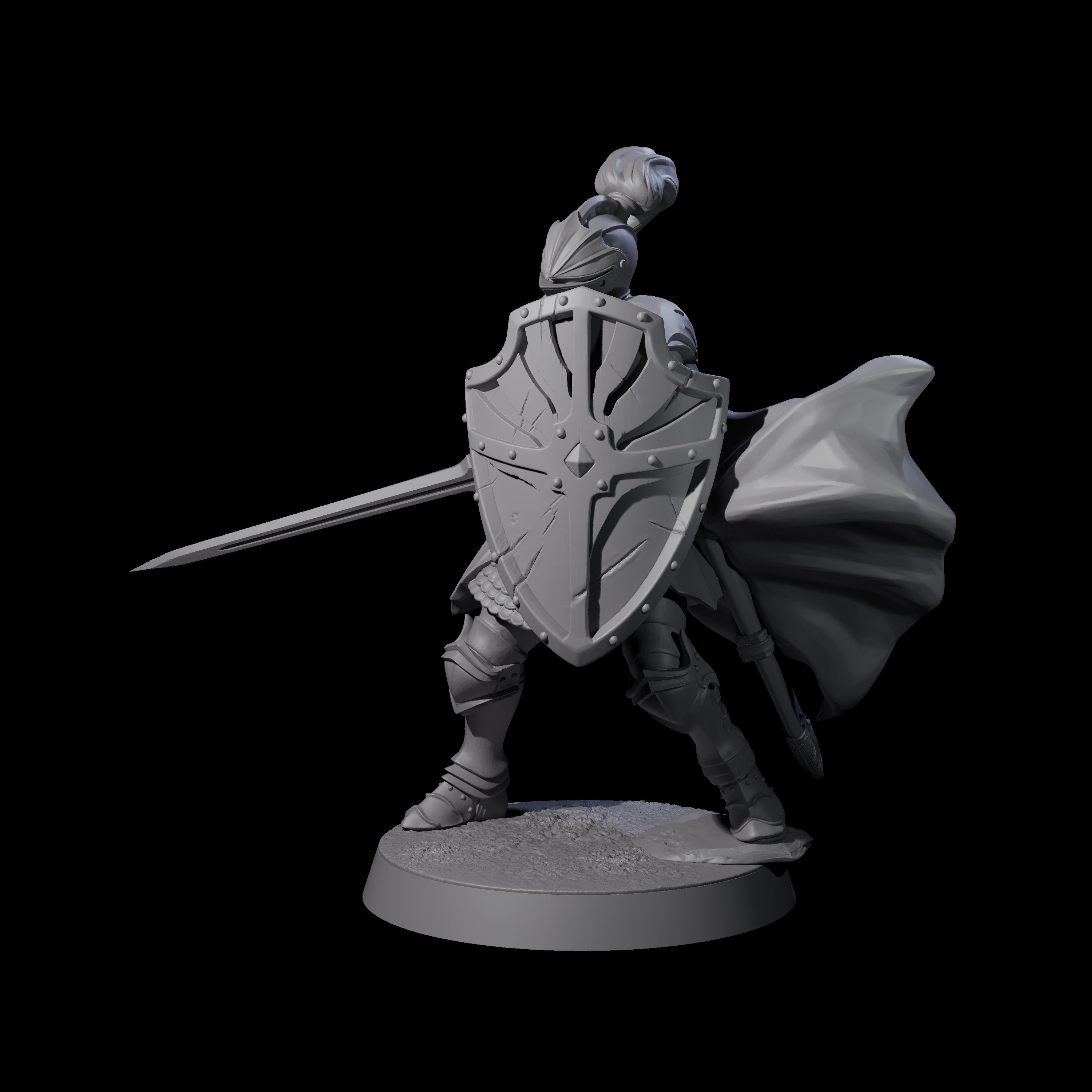 City Knight E Miniature for Dungeons and Dragons, Pathfinder or other TTRPGs