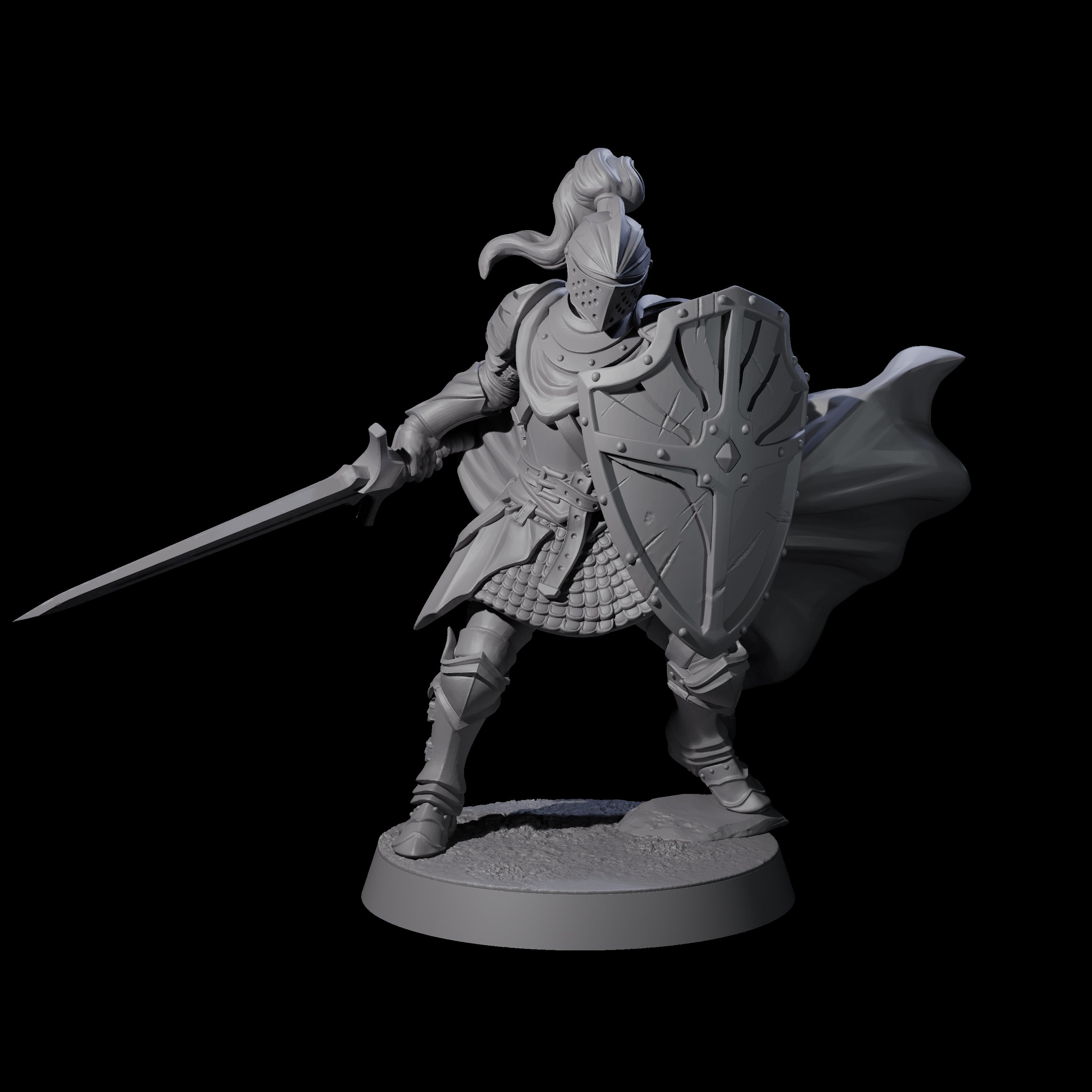 City Knight E Miniature for Dungeons and Dragons, Pathfinder or other TTRPGs