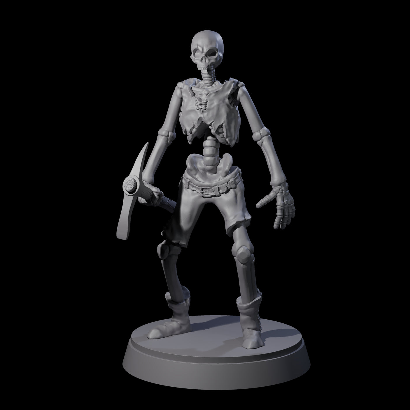 Civilian Skeleton A Miniature for Dungeons and Dragons, Pathfinder or other TTRPGs