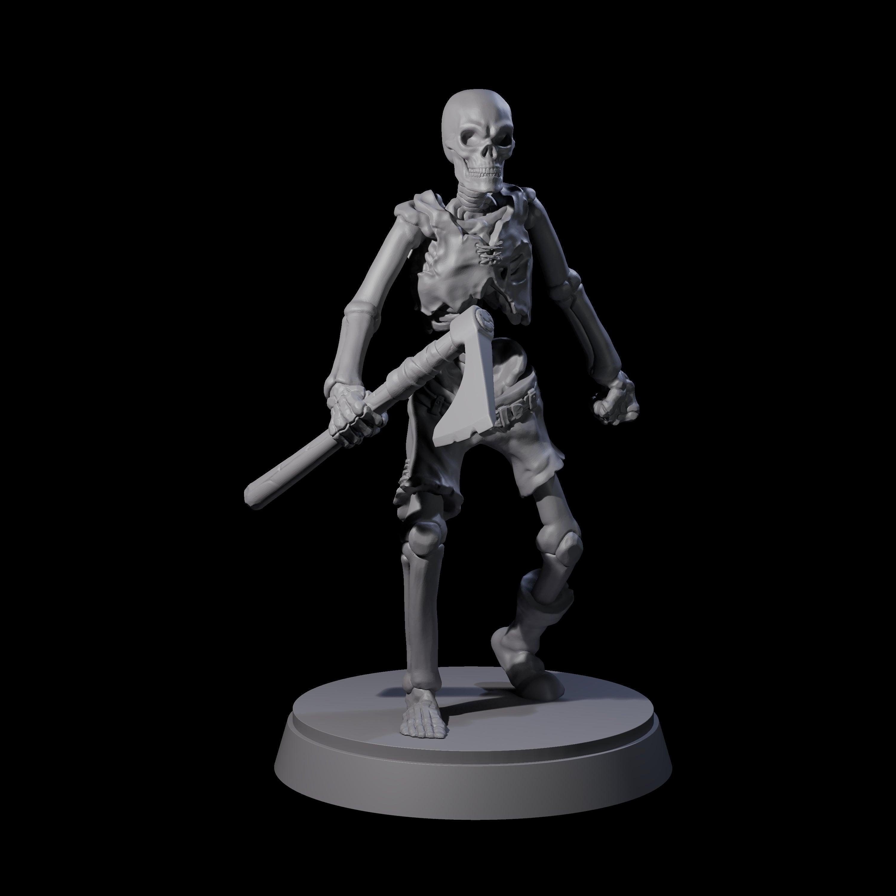 Civilian Skeleton B Miniature for Dungeons and Dragons, Pathfinder or other TTRPGs