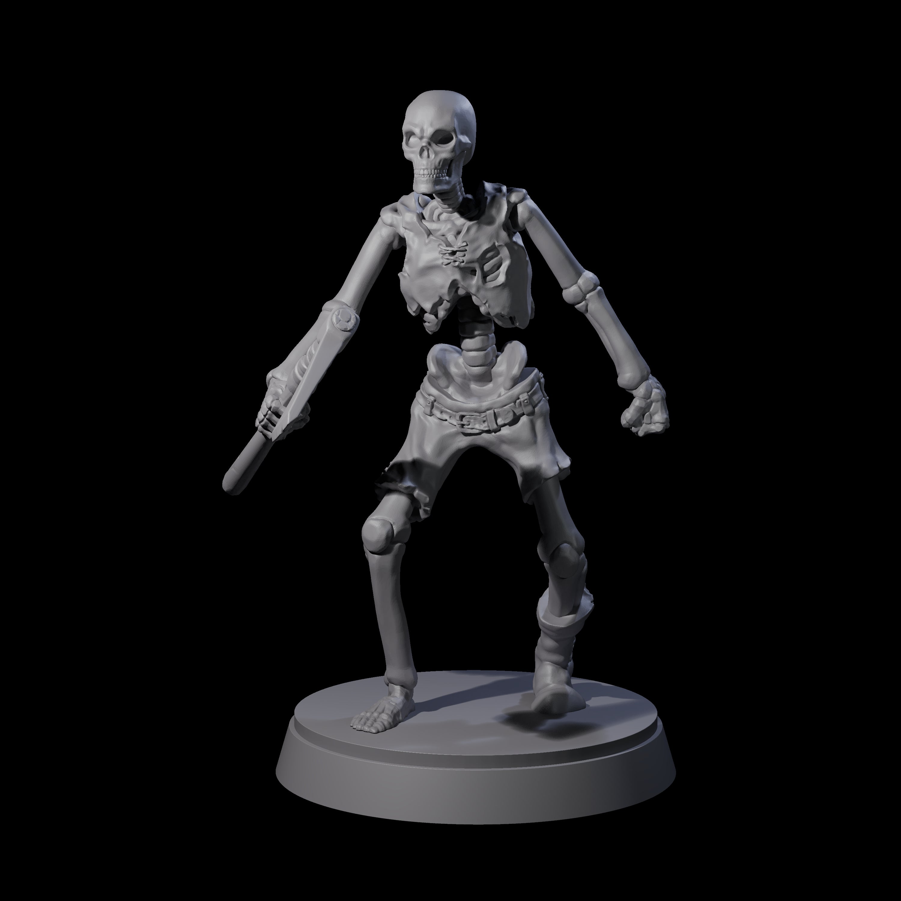 Civilian Skeleton B Miniature for Dungeons and Dragons, Pathfinder or other TTRPGs