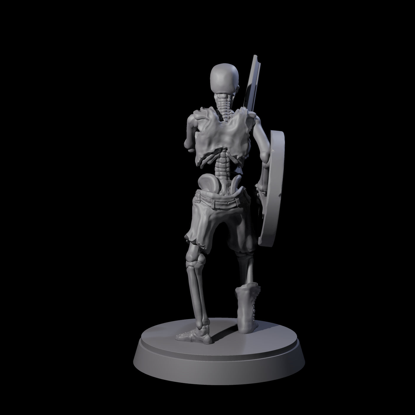 Civilian Skeleton C Miniature for Dungeons and Dragons, Pathfinder or other TTRPGs