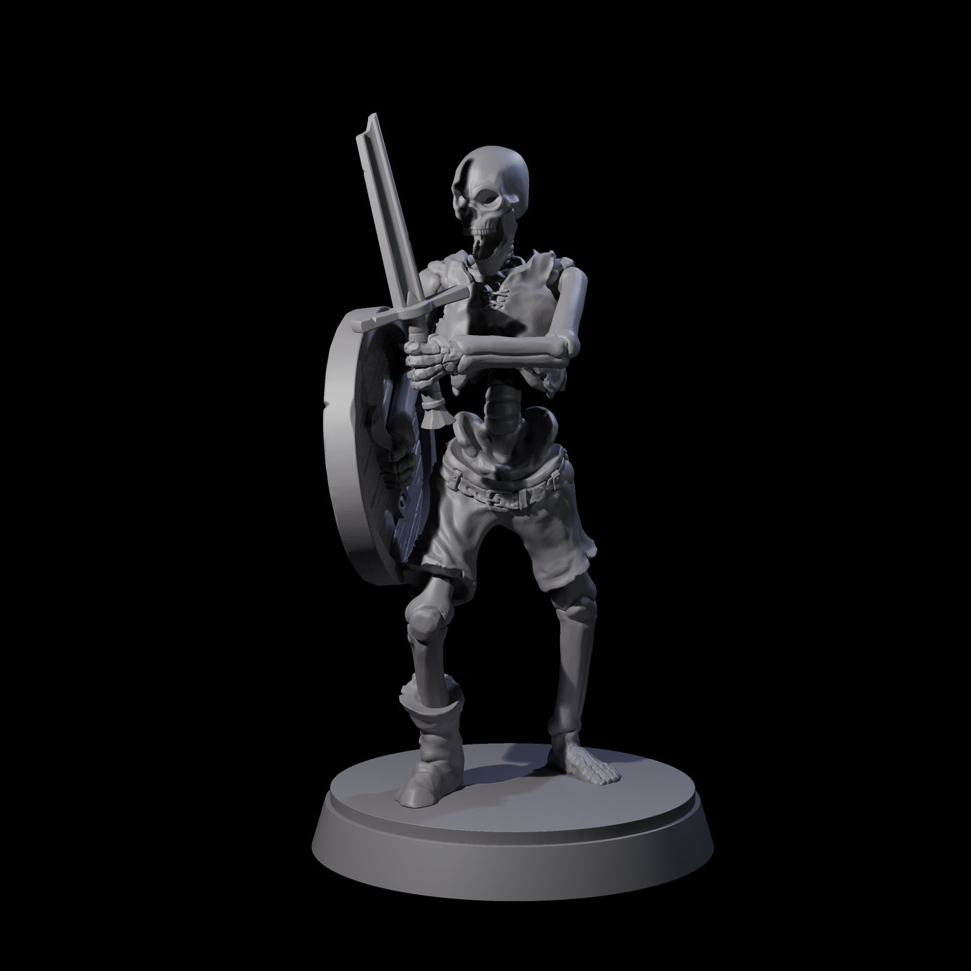 Civilian Skeleton C Miniature for Dungeons and Dragons, Pathfinder or other TTRPGs