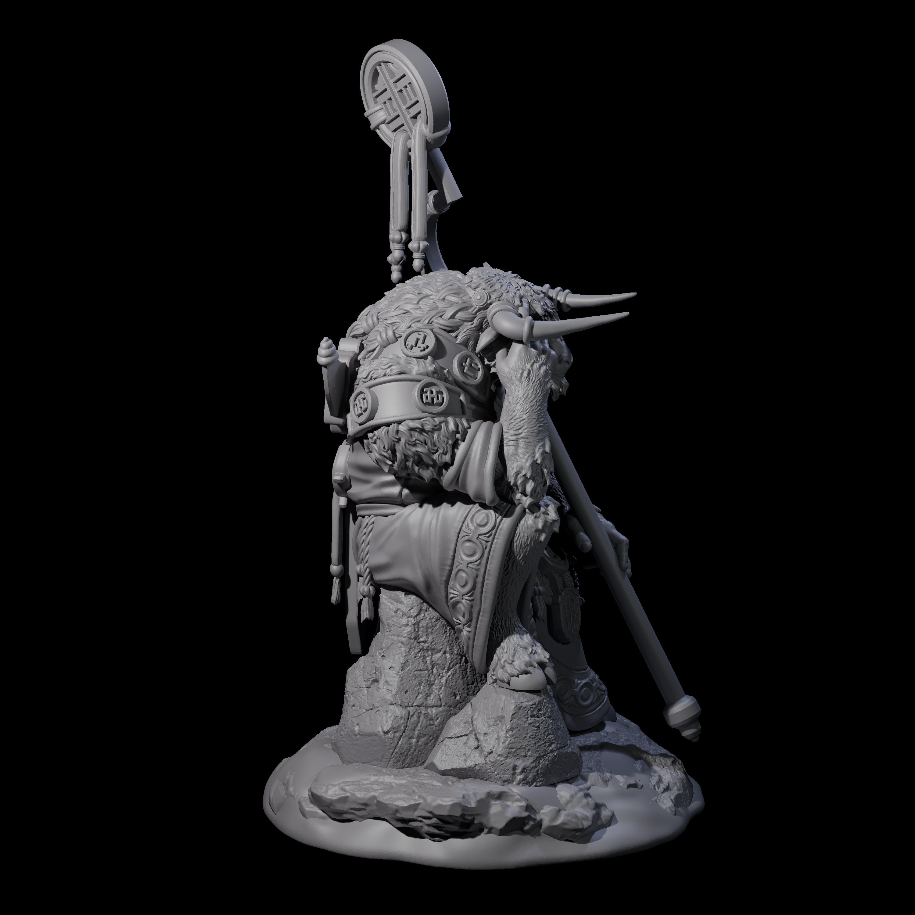 Civilised Yakfolk A Miniature for Dungeons and Dragons, Pathfinder or other TTRPGs