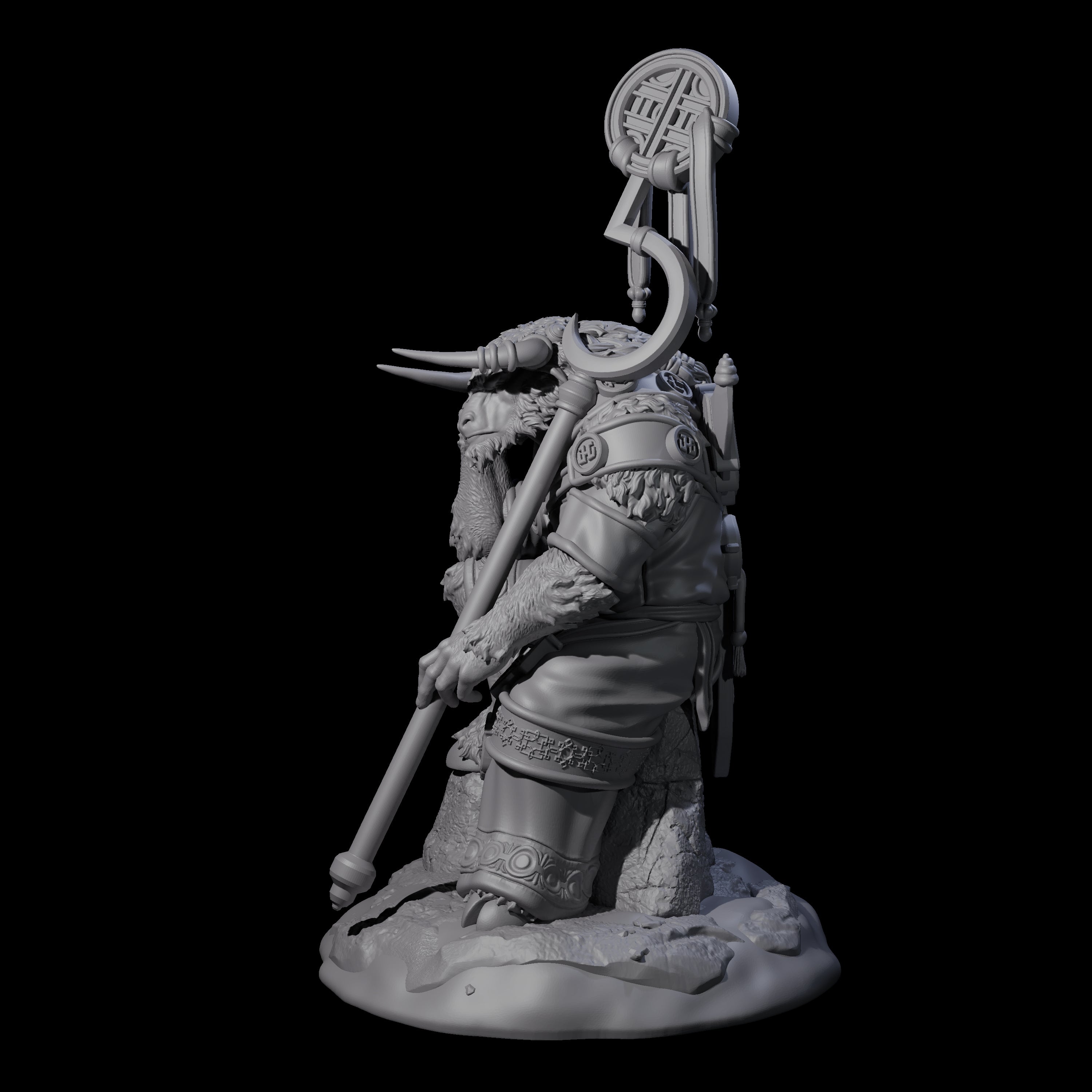 Civilised Yakfolk A Miniature for Dungeons and Dragons, Pathfinder or other TTRPGs