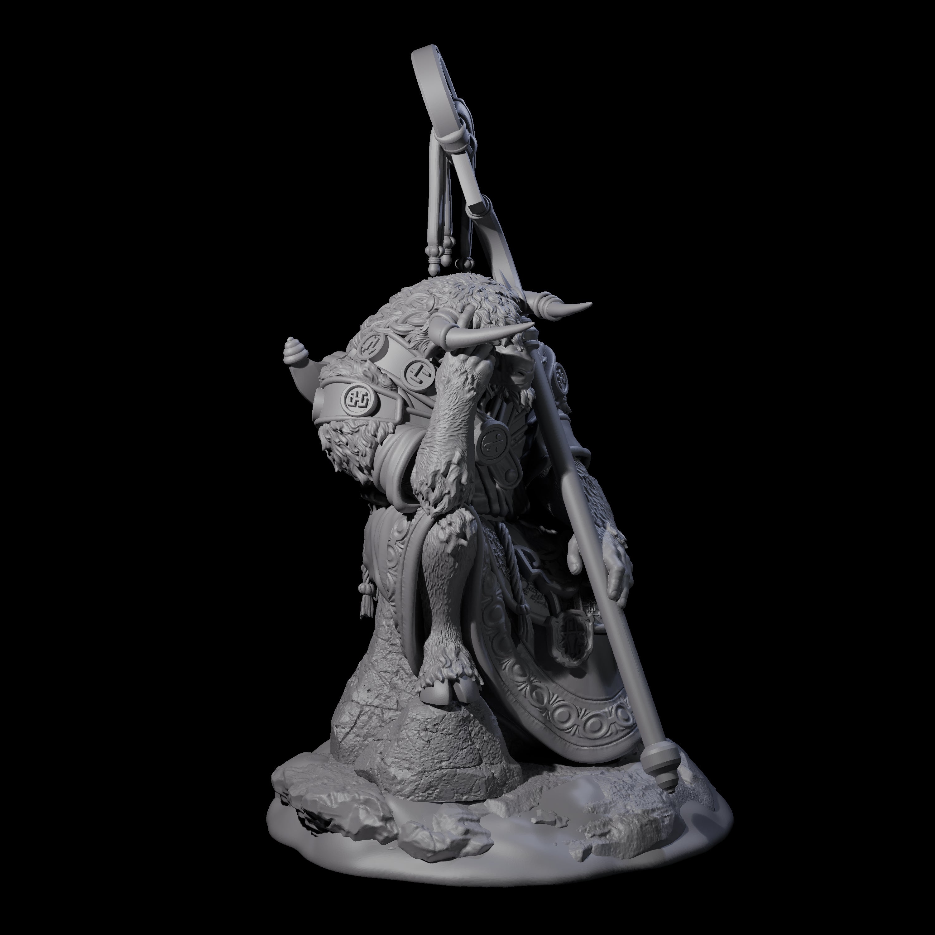 Civilised Yakfolk A Miniature for Dungeons and Dragons, Pathfinder or other TTRPGs