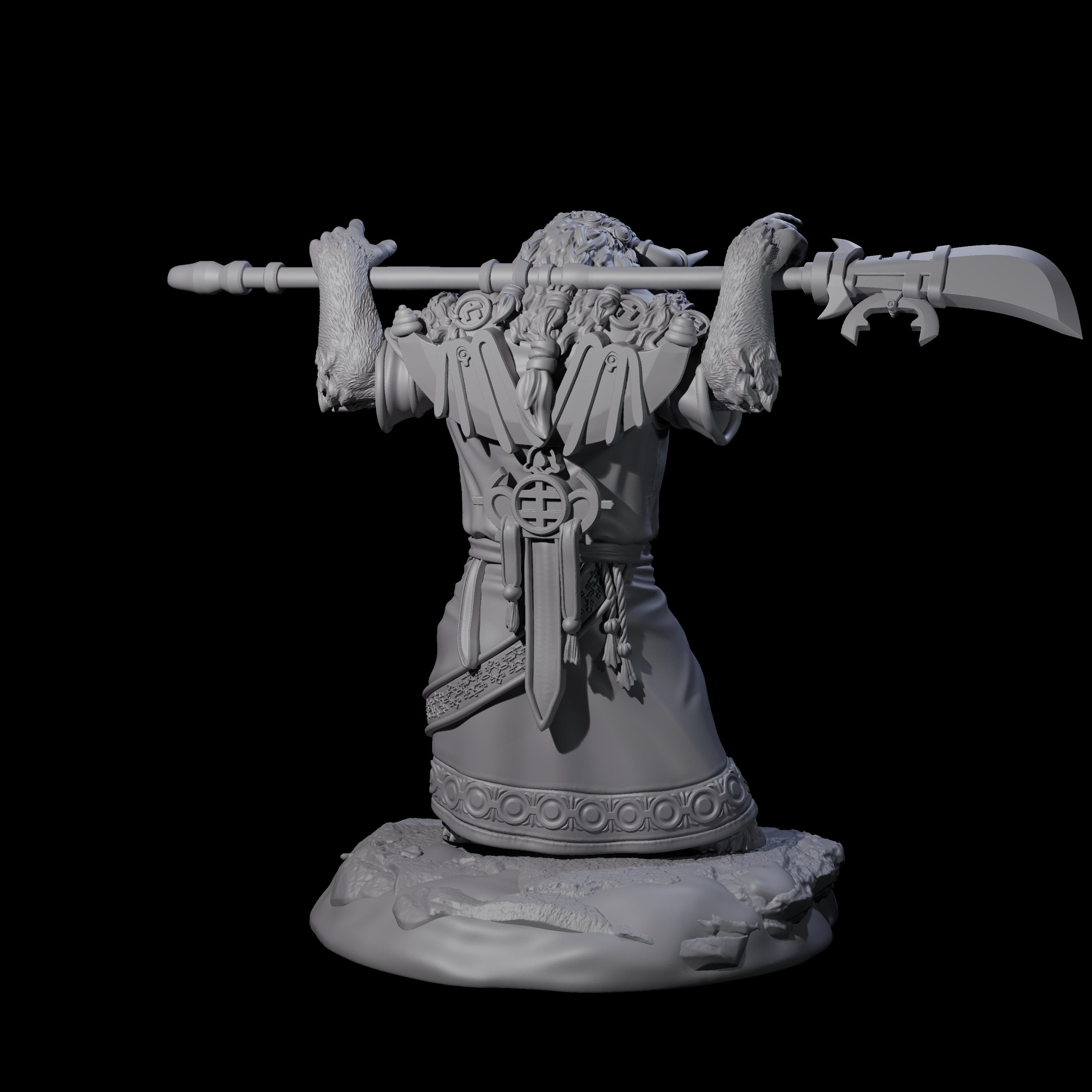 Civilised Yakfolk D Miniature for Dungeons and Dragons, Pathfinder or other TTRPGs