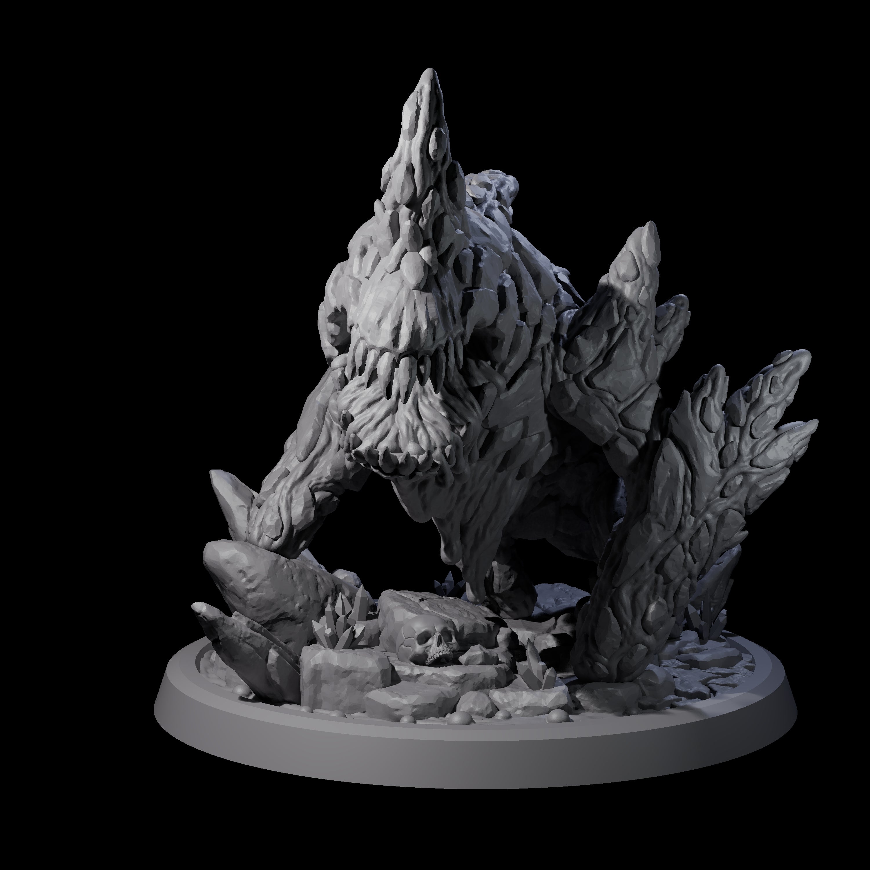 Clambering Magma Elemental Miniature for Dungeons and Dragons, Pathfinder or other TTRPGs