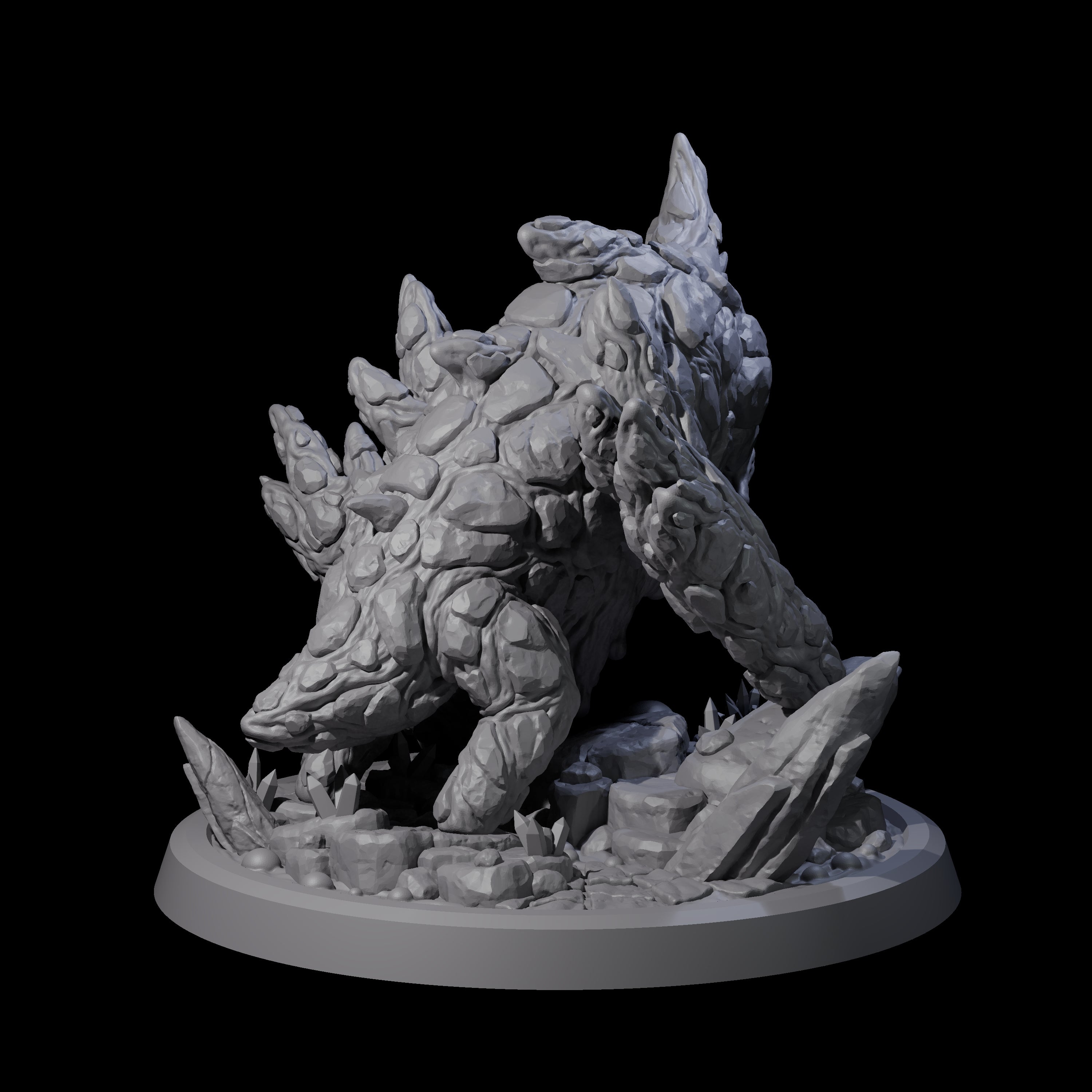 Clambering Magma Elemental Miniature for Dungeons and Dragons, Pathfinder or other TTRPGs