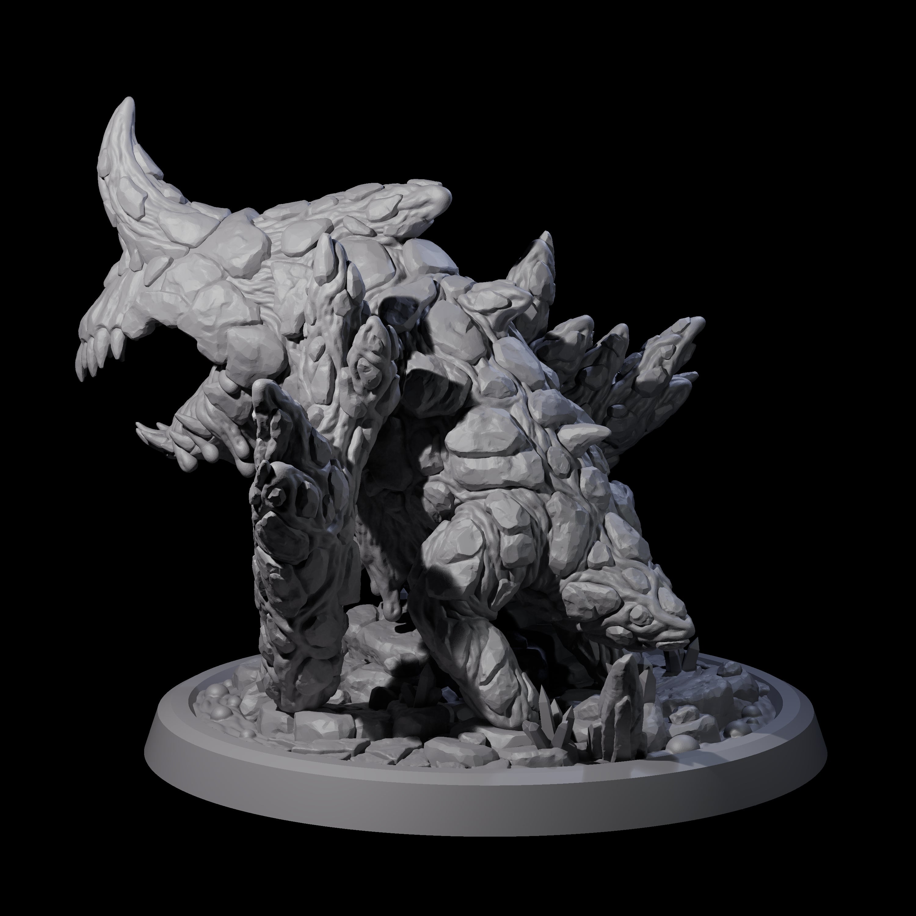 Clambering Magma Elemental Miniature for Dungeons and Dragons, Pathfinder or other TTRPGs