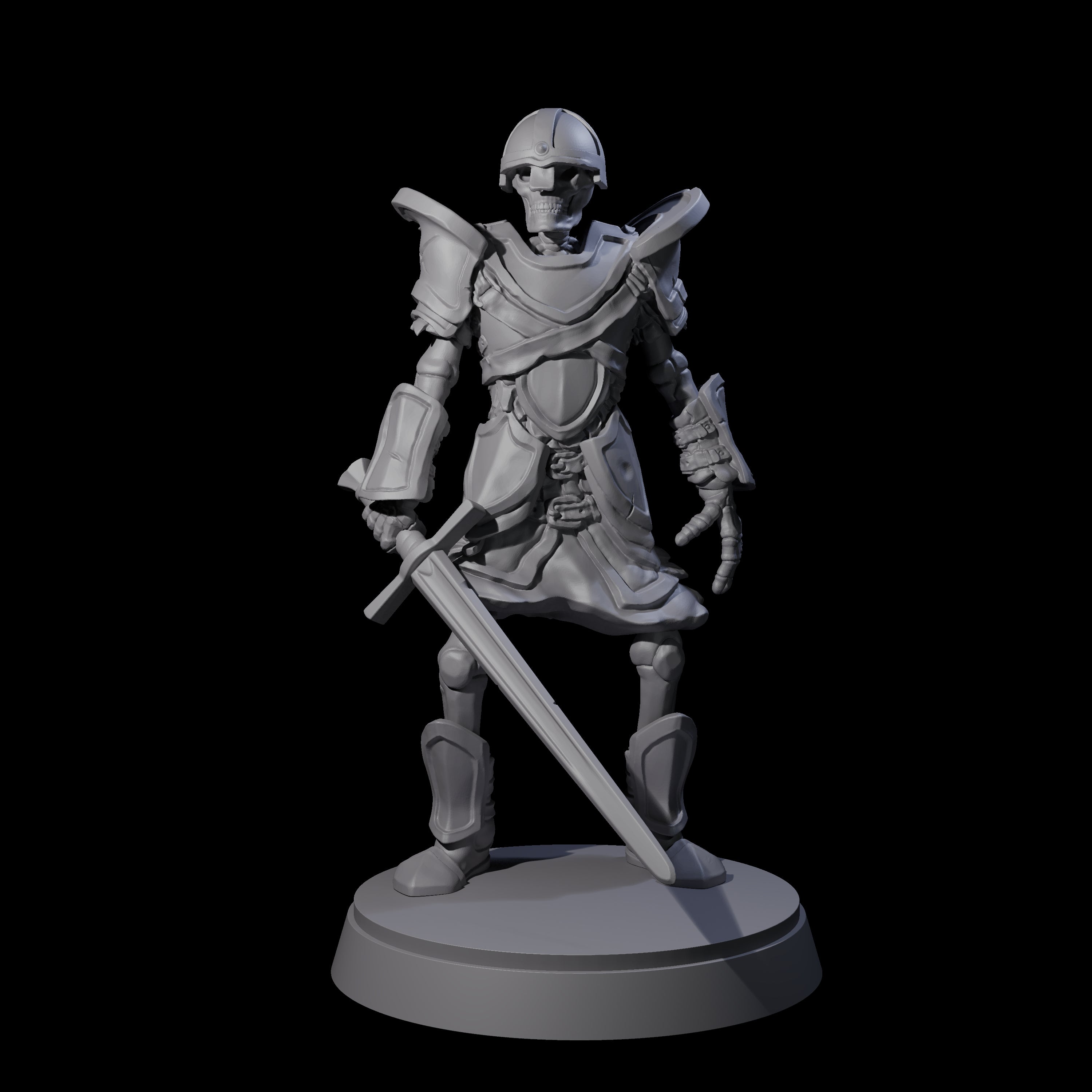 Clanking Armoured Skeleton A Miniature for Dungeons and Dragons, Pathfinder or other TTRPGs