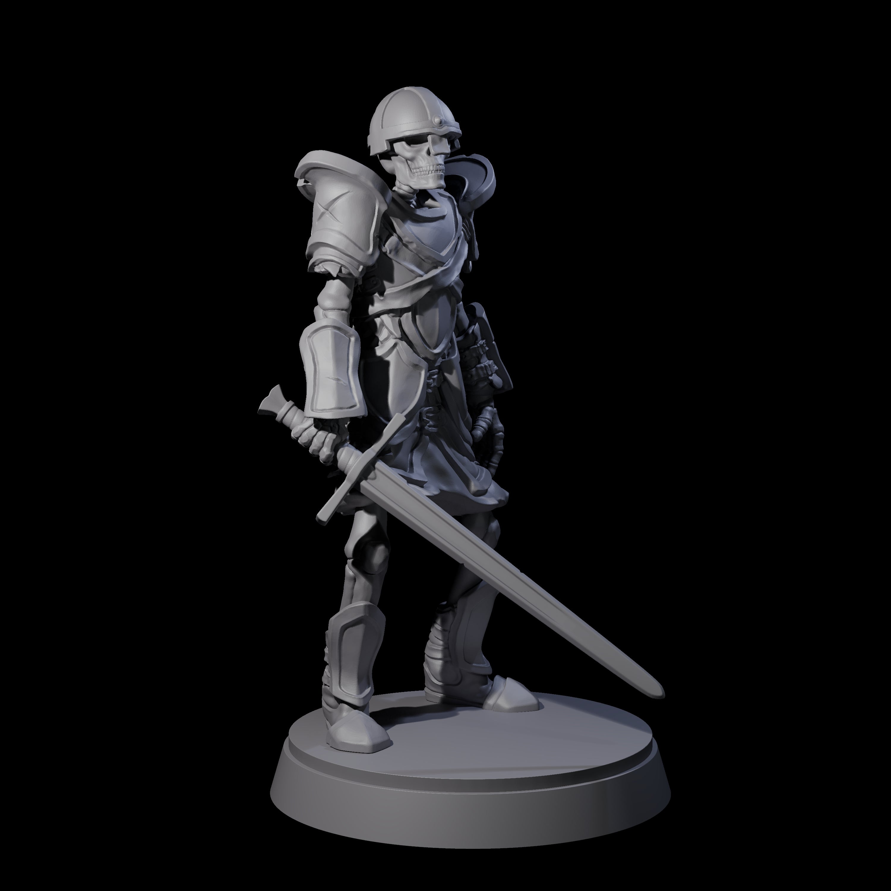 Clanking Armoured Skeleton A Miniature for Dungeons and Dragons, Pathfinder or other TTRPGs