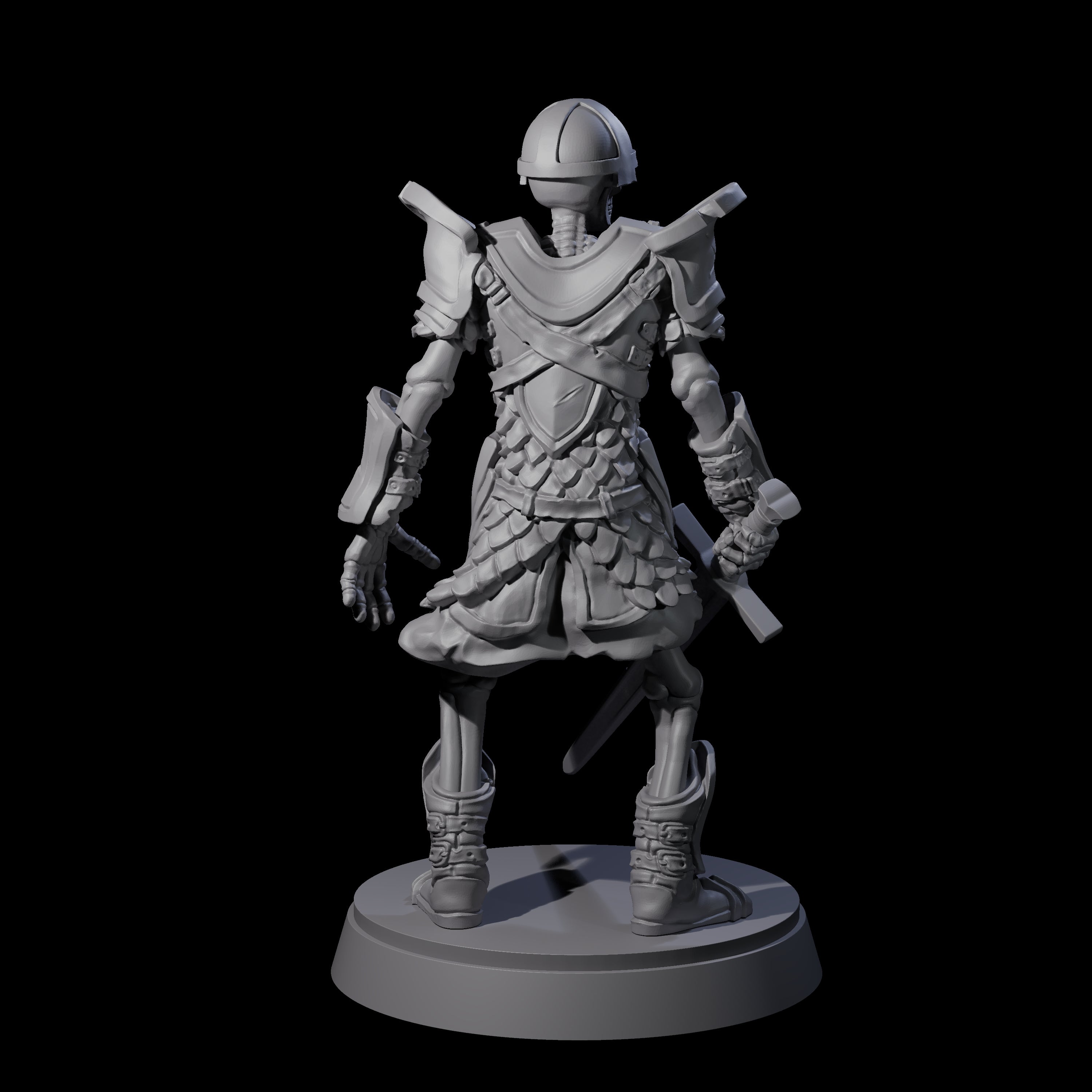 Clanking Armoured Skeleton A Miniature for Dungeons and Dragons, Pathfinder or other TTRPGs
