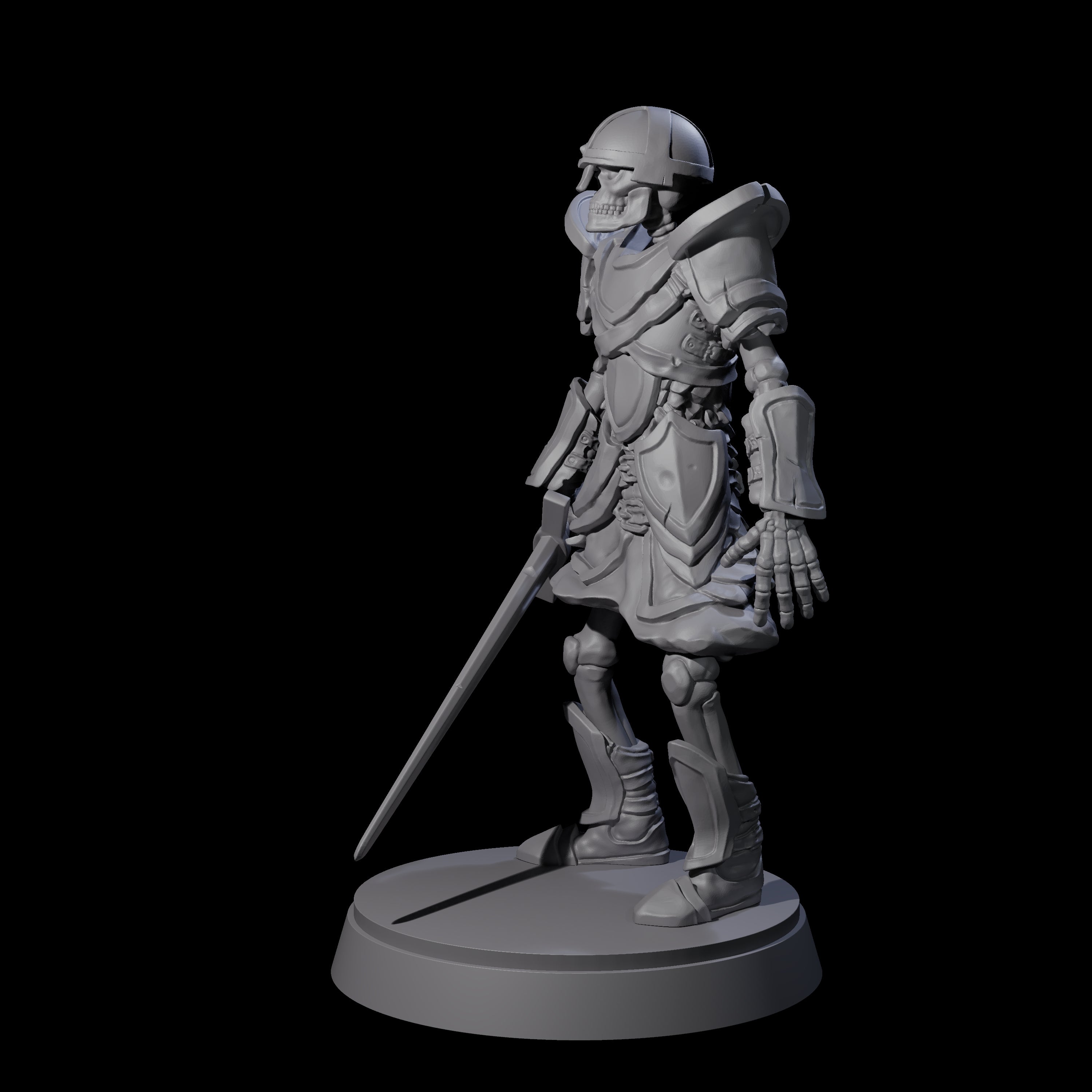 Clanking Armoured Skeleton A Miniature for Dungeons and Dragons, Pathfinder or other TTRPGs
