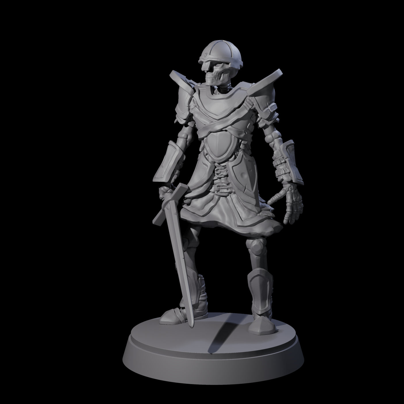 Clanking Armoured Skeleton A Miniature for Dungeons and Dragons, Pathfinder or other TTRPGs