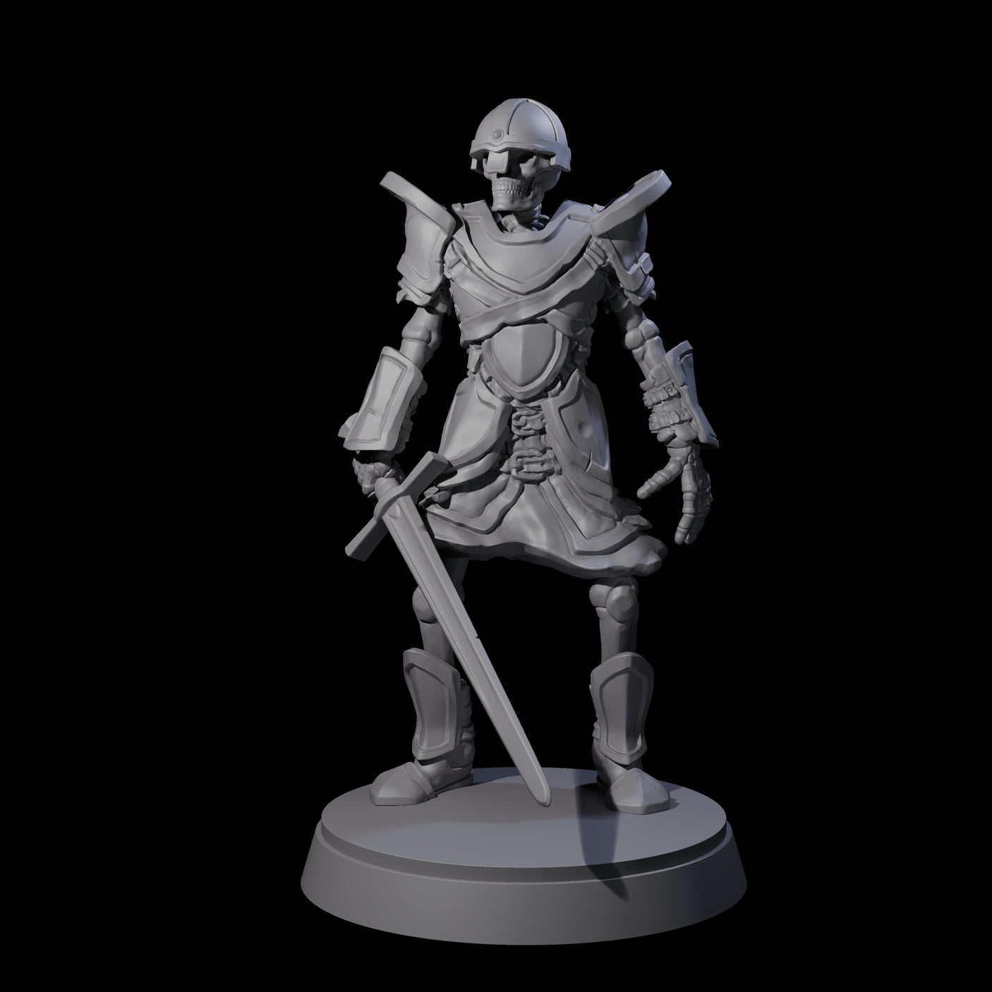Clanking Armoured Skeleton A Miniature for Dungeons and Dragons, Pathfinder or other TTRPGs