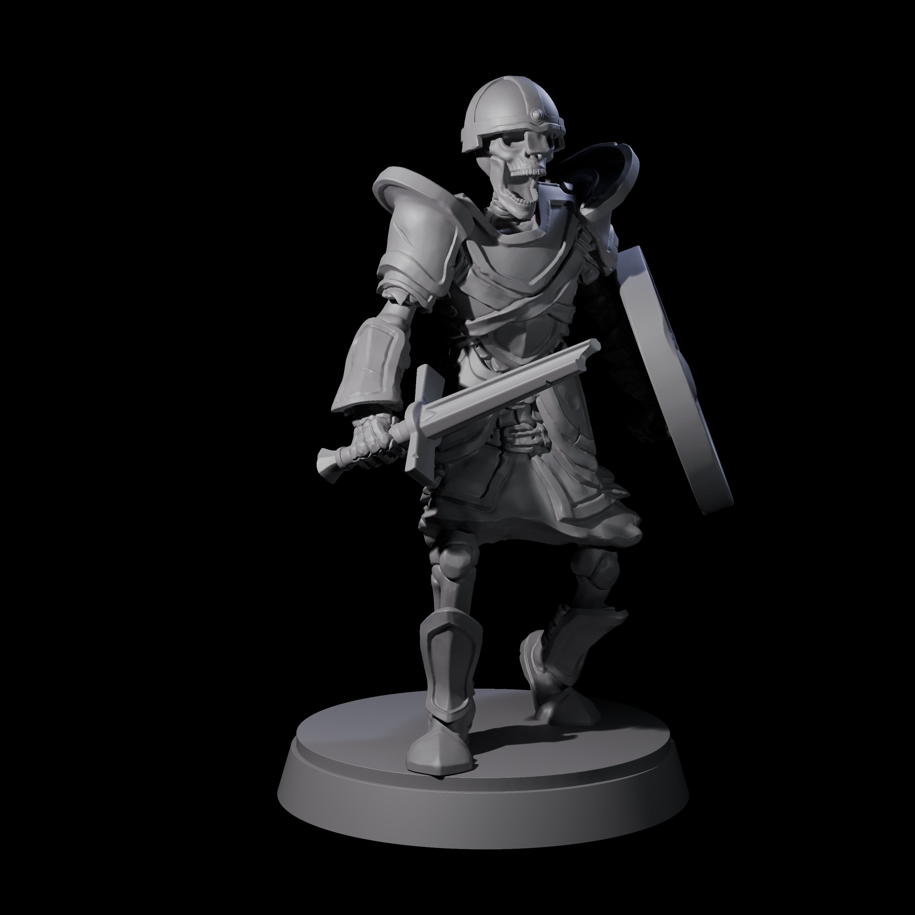 Clanking Armoured Skeleton B Miniature for Dungeons and Dragons, Pathfinder or other TTRPGs