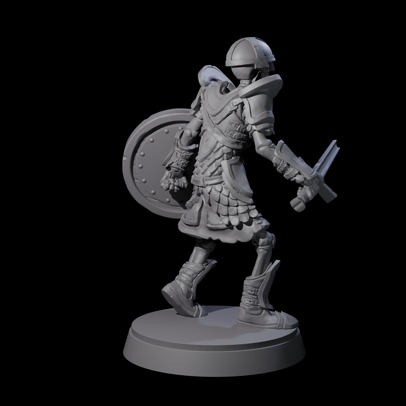 Clanking Armoured Skeleton B Miniature for Dungeons and Dragons, Pathfinder or other TTRPGs