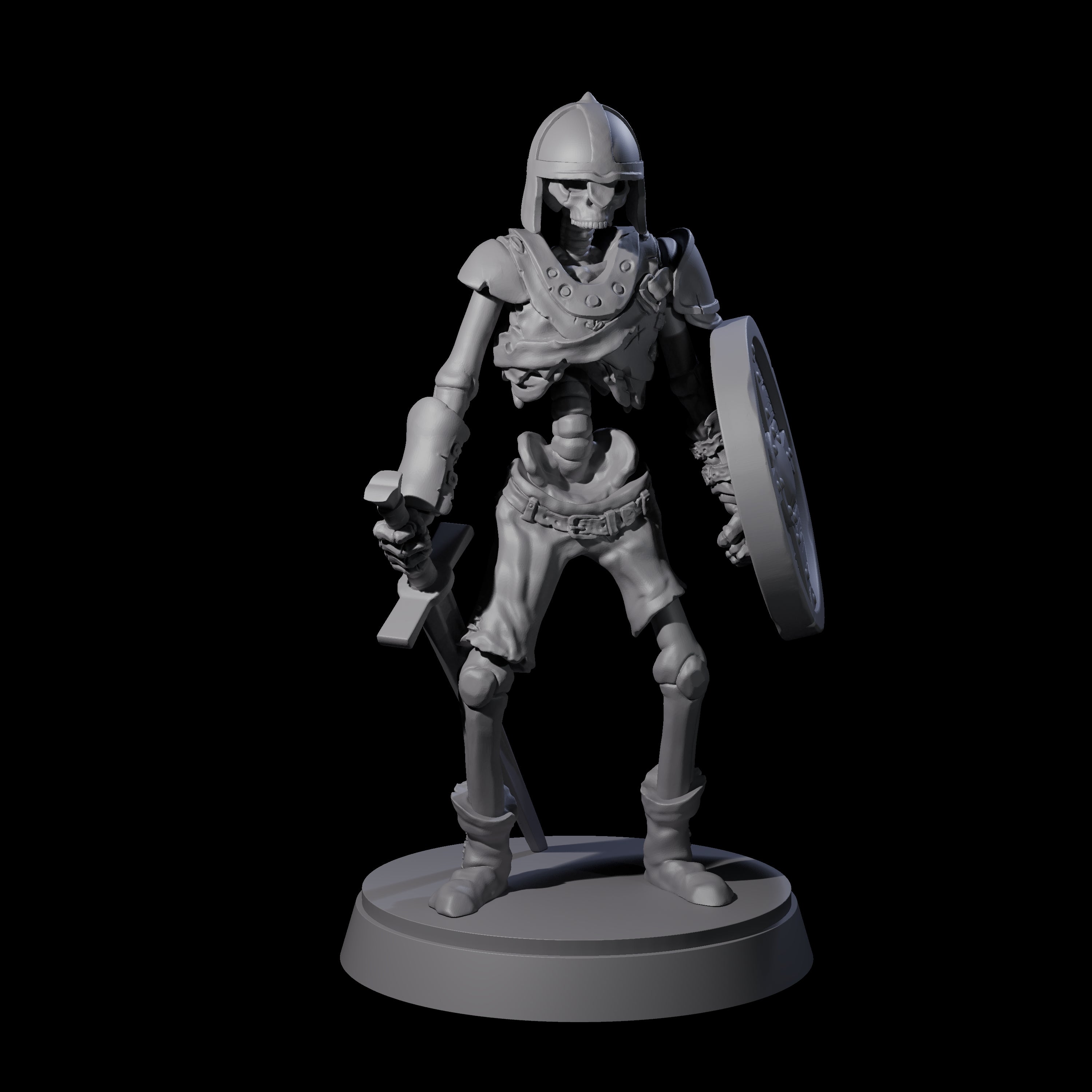 Clanking Armoured Skeleton D Miniature for Dungeons and Dragons, Pathfinder or other TTRPGs