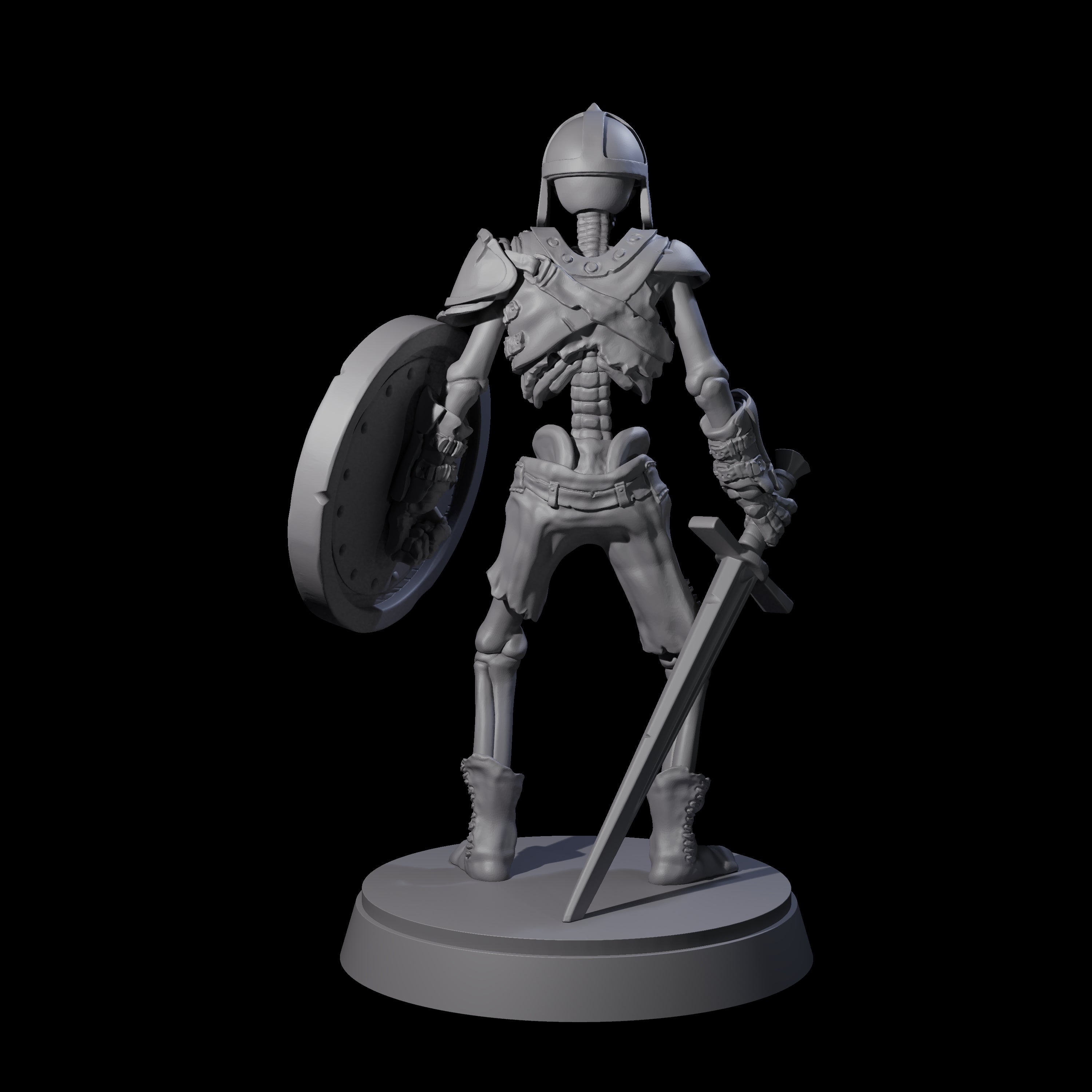 Clanking Armoured Skeleton D Miniature for Dungeons and Dragons, Pathfinder or other TTRPGs