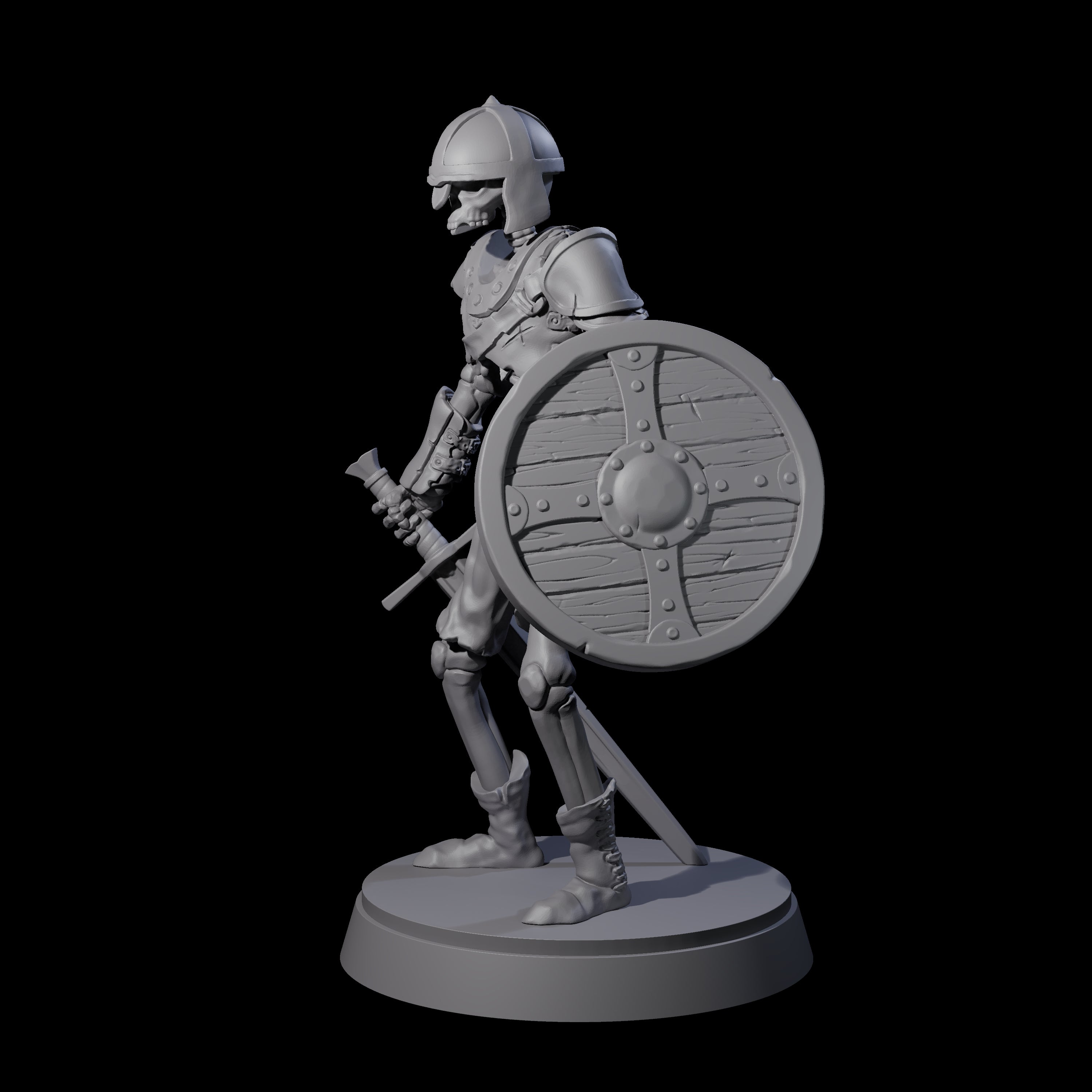 Clanking Armoured Skeleton D Miniature for Dungeons and Dragons, Pathfinder or other TTRPGs