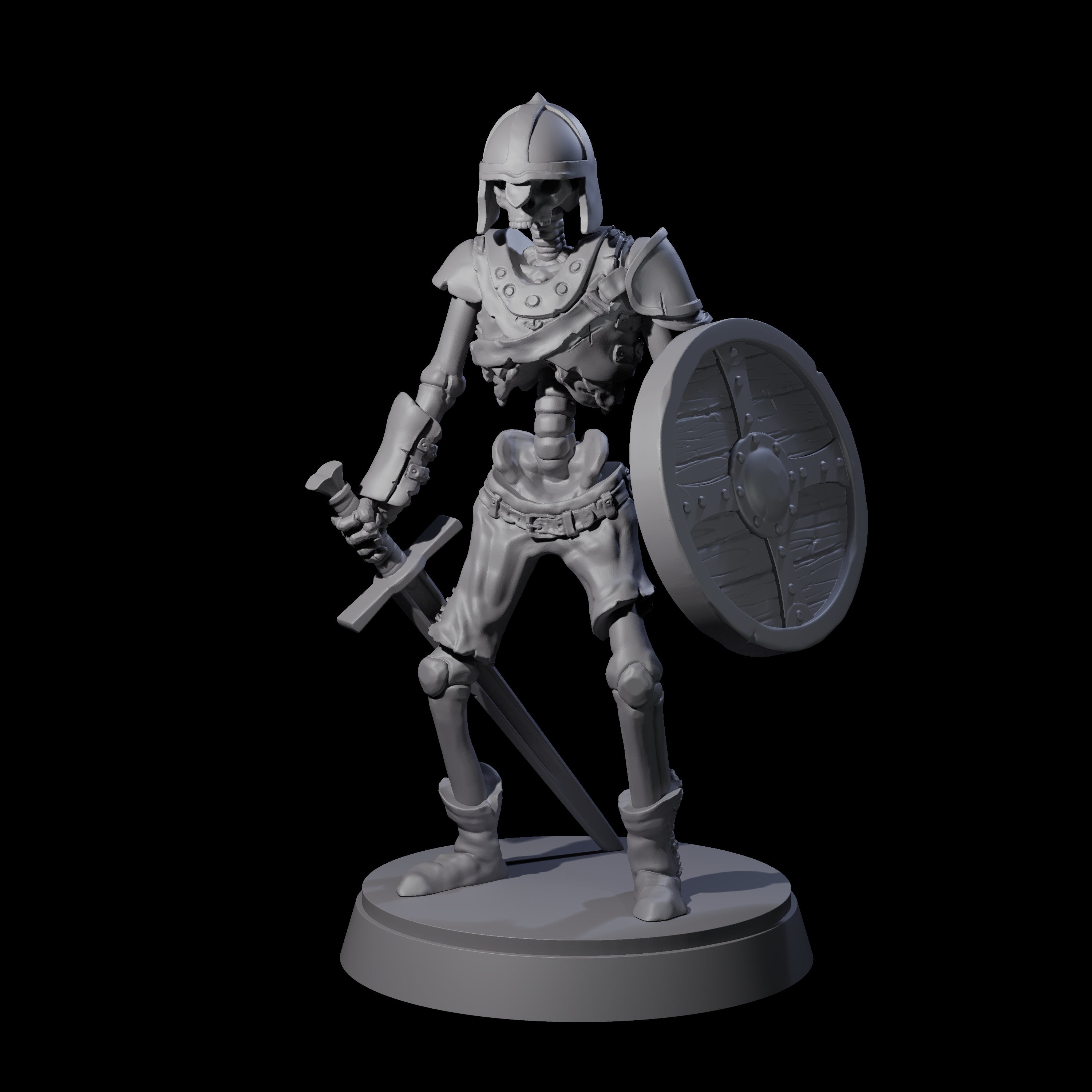 Clanking Armoured Skeleton D Miniature for Dungeons and Dragons, Pathfinder or other TTRPGs