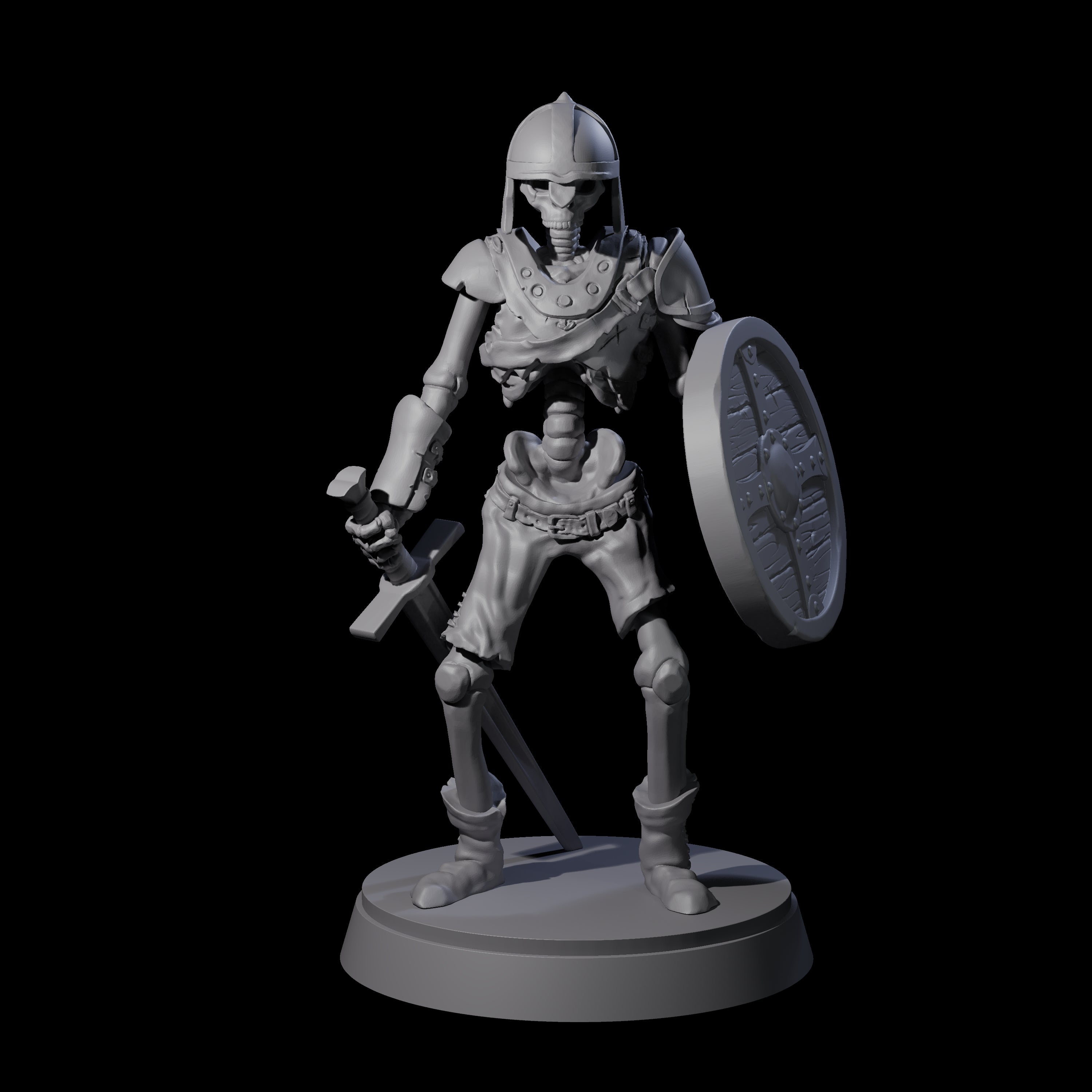 Clanking Armoured Skeleton D Miniature for Dungeons and Dragons, Pathfinder or other TTRPGs