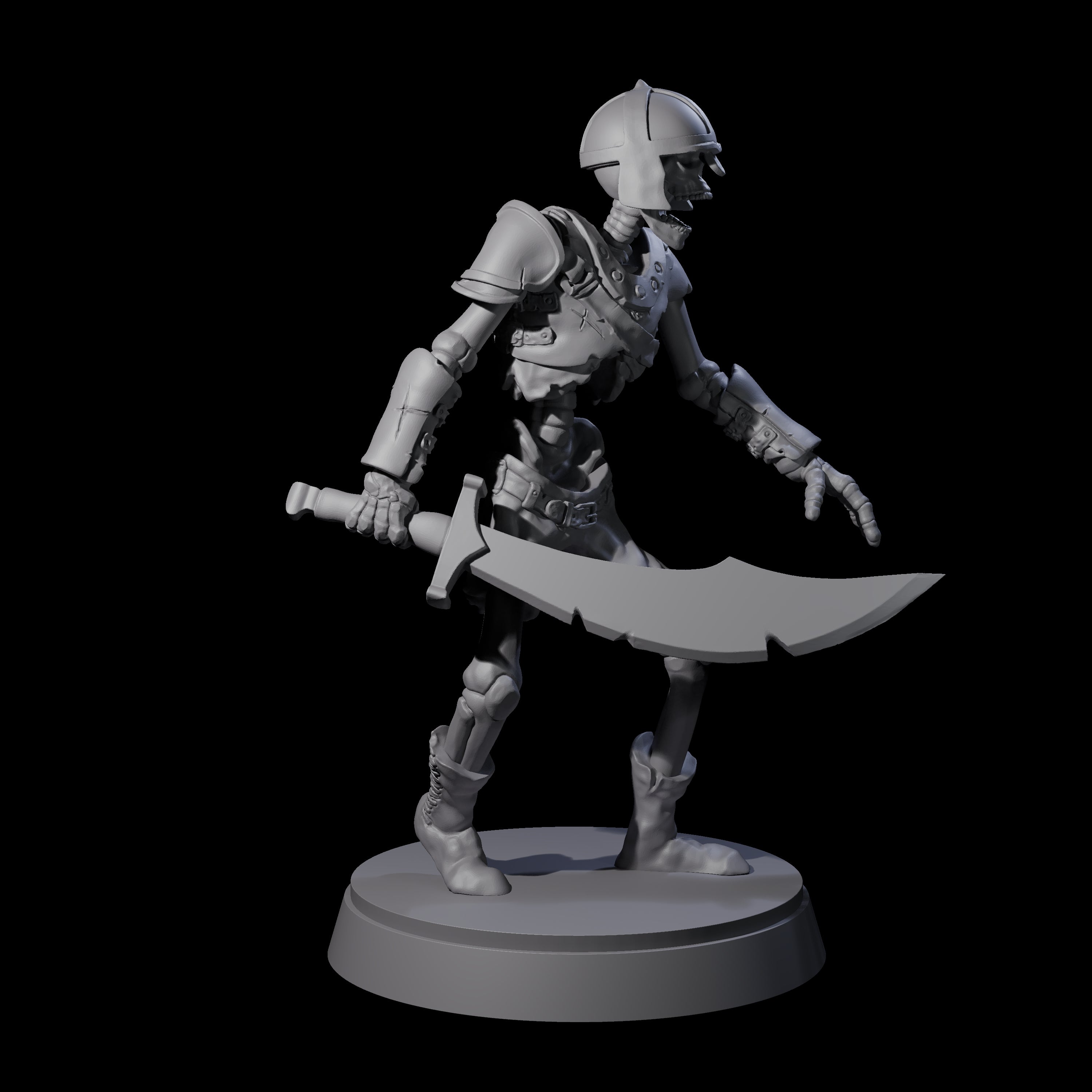 Clanking Armoured Skeleton E Miniature for Dungeons and Dragons, Pathfinder or other TTRPGs