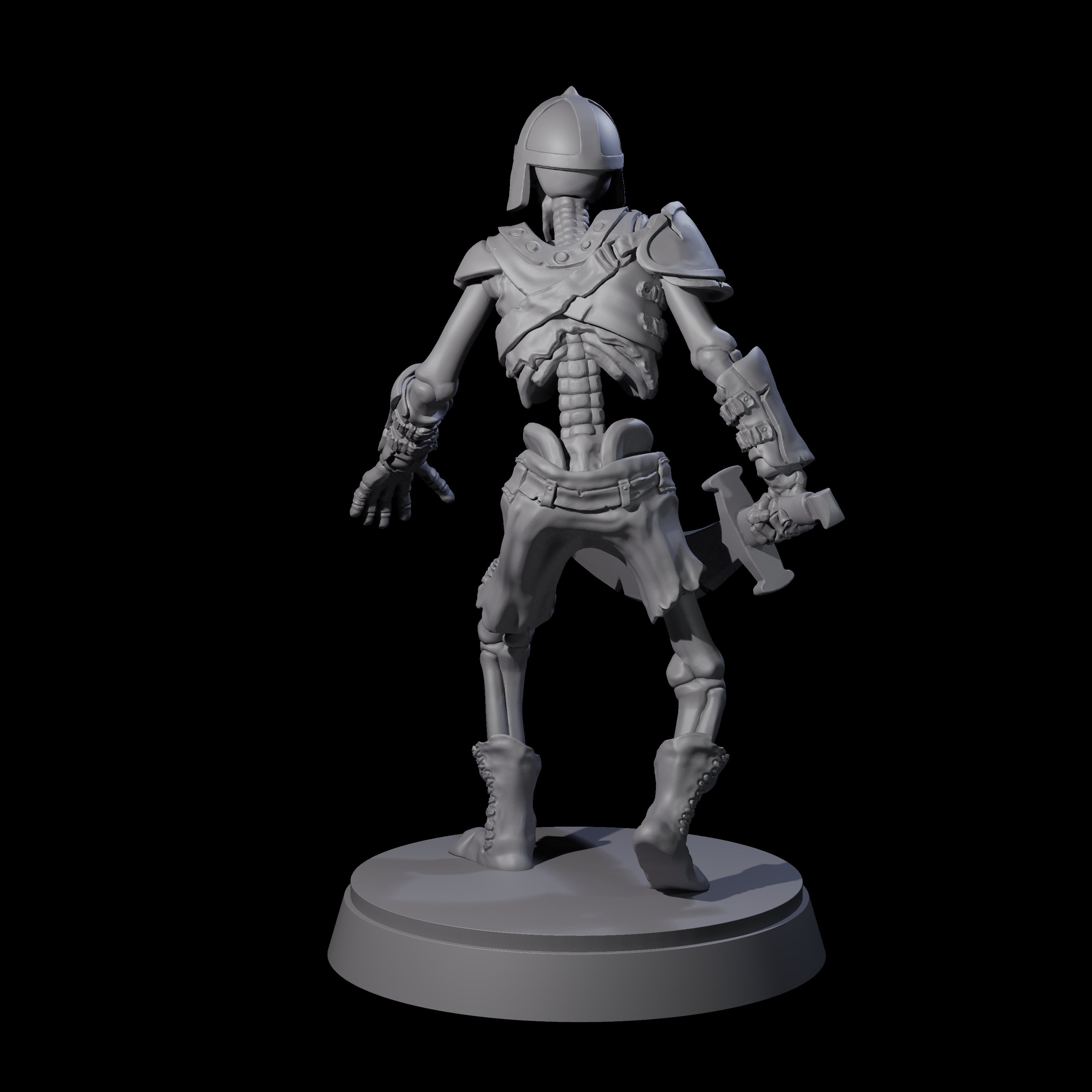 Clanking Armoured Skeleton E Miniature for Dungeons and Dragons, Pathfinder or other TTRPGs