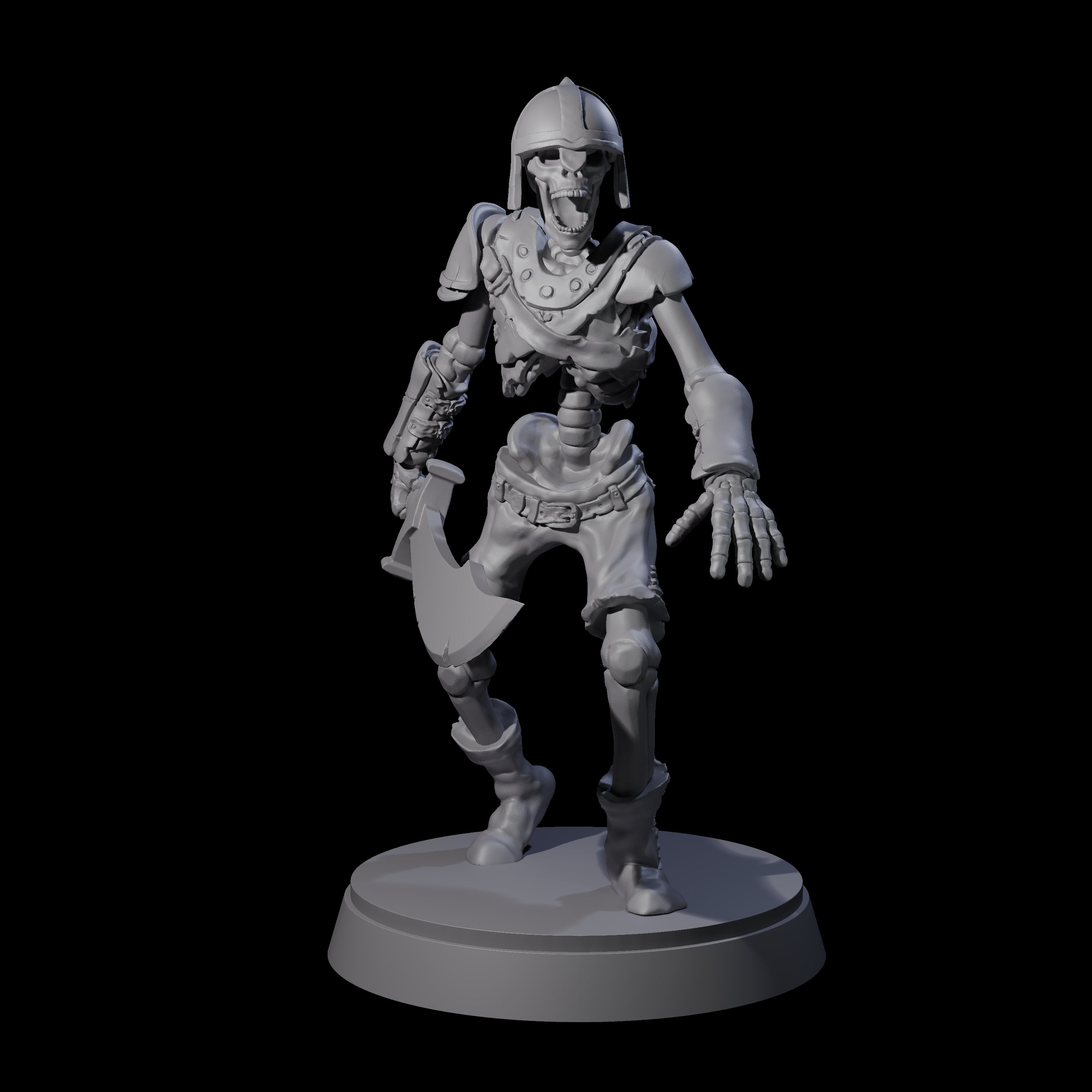 Clanking Armoured Skeleton E Miniature for Dungeons and Dragons, Pathfinder or other TTRPGs