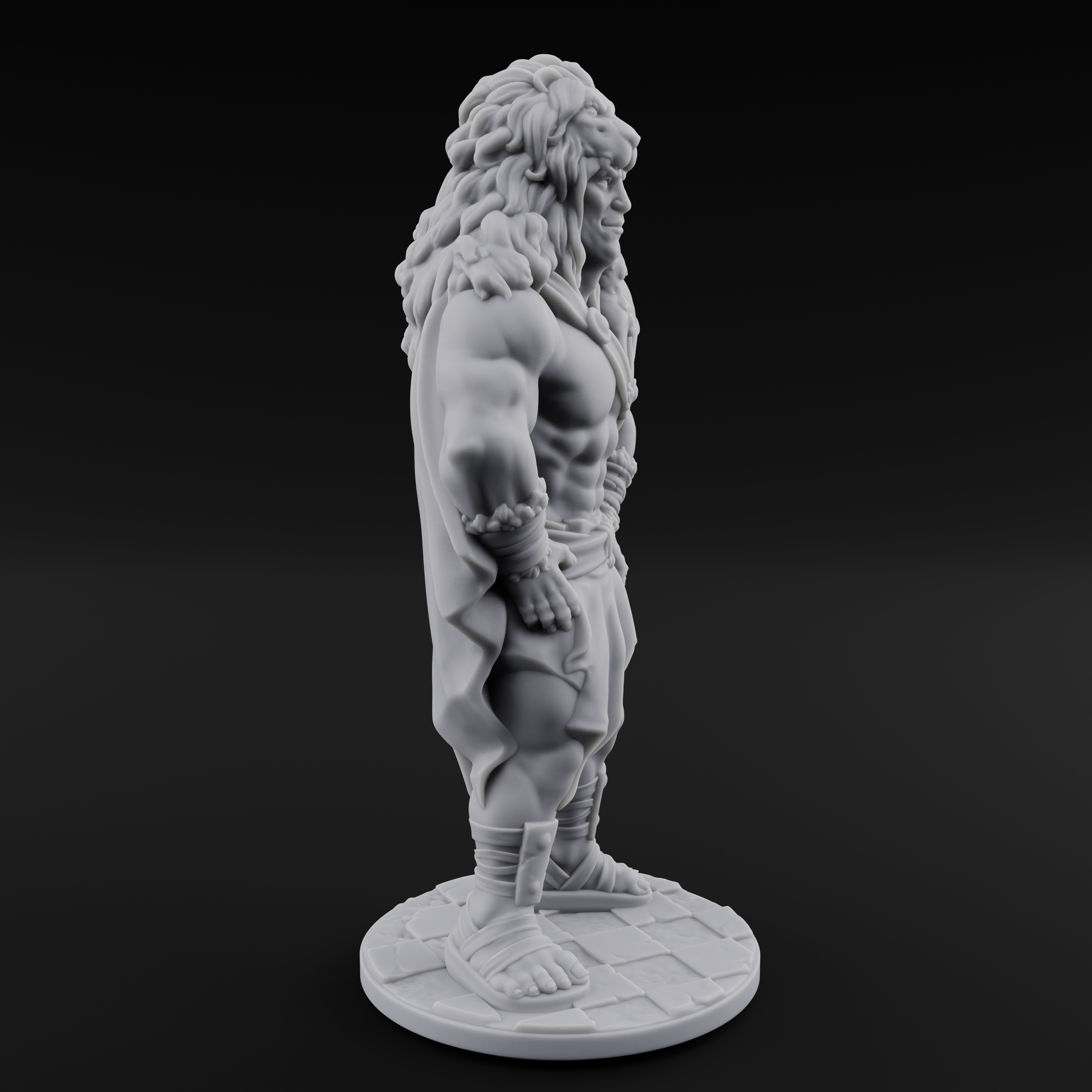 Classic Hercules Miniature for Dungeons and Dragons, Pathfinder or other TTRPGs