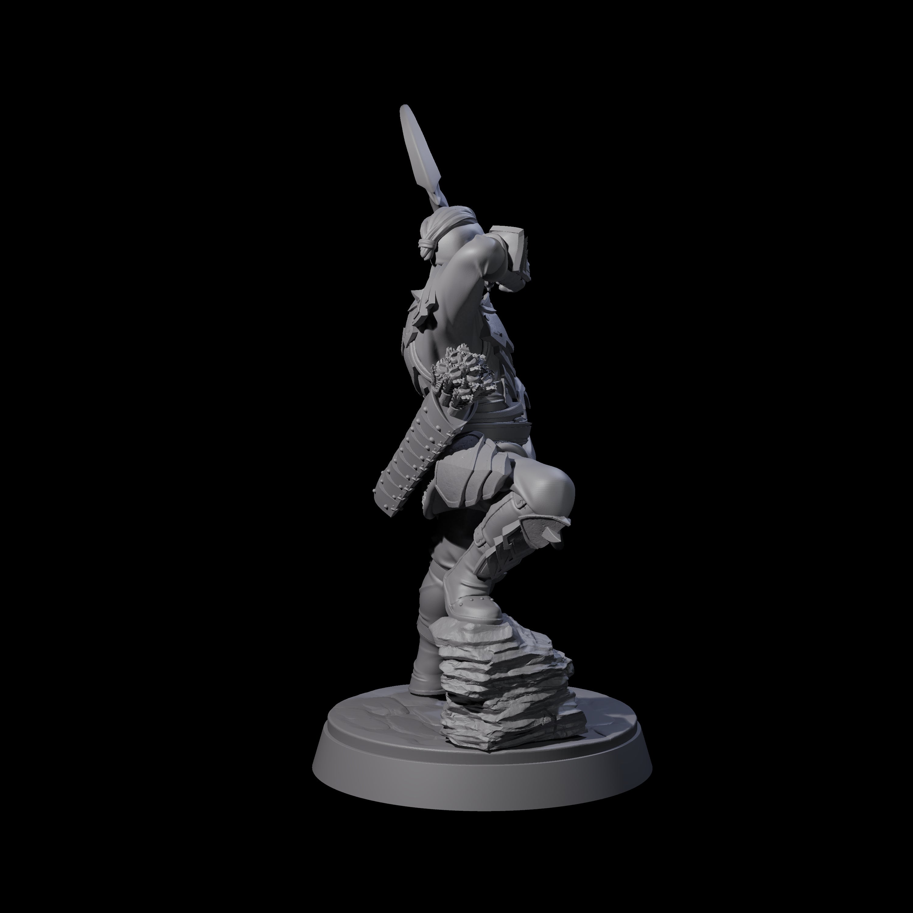 Classic Hobgoblin Raider F Miniature for Dungeons and Dragons, Pathfinder or other TTRPGs