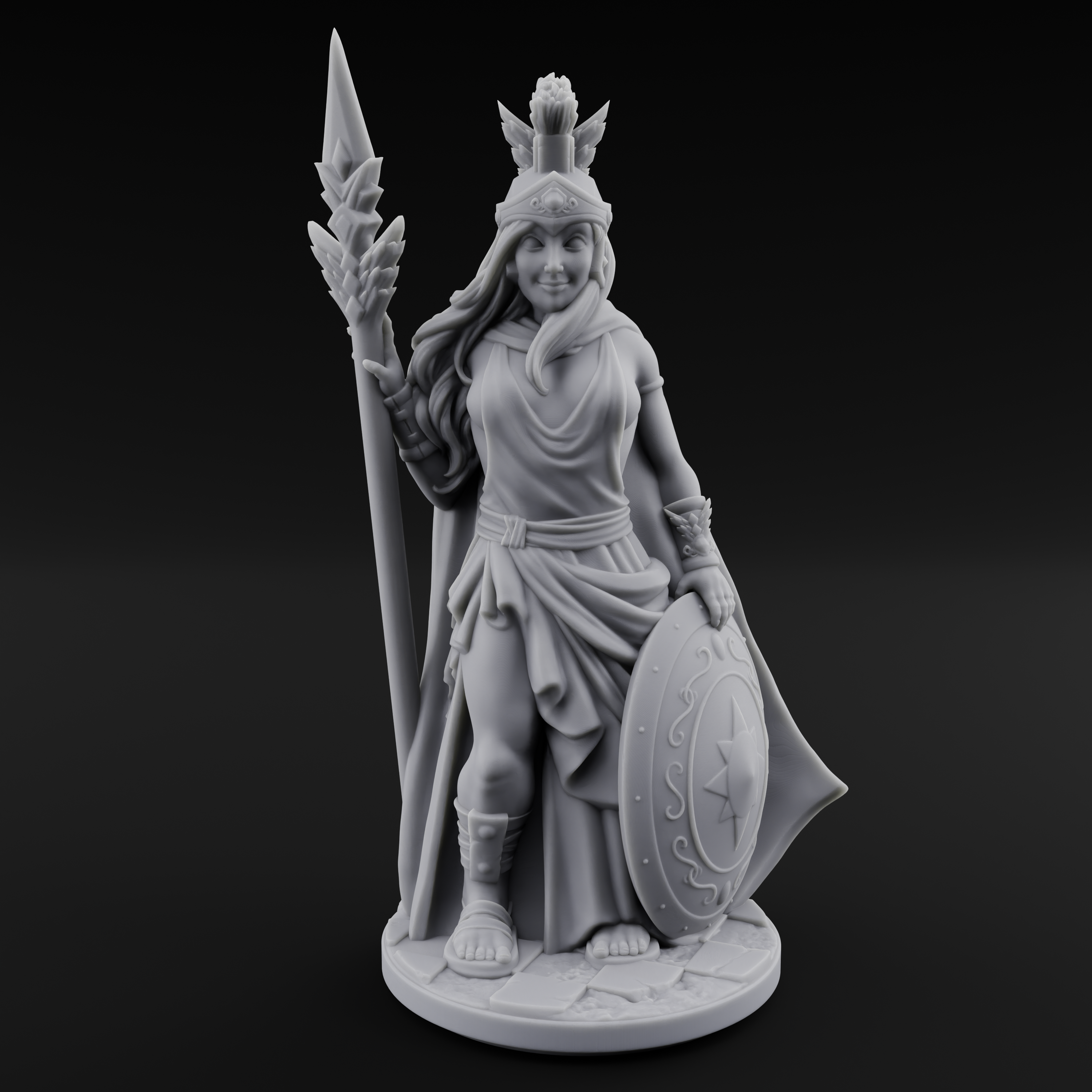 Classically Awesome Human Paladin Miniature for Dungeons and Dragons, Pathfinder or other TTRPGs