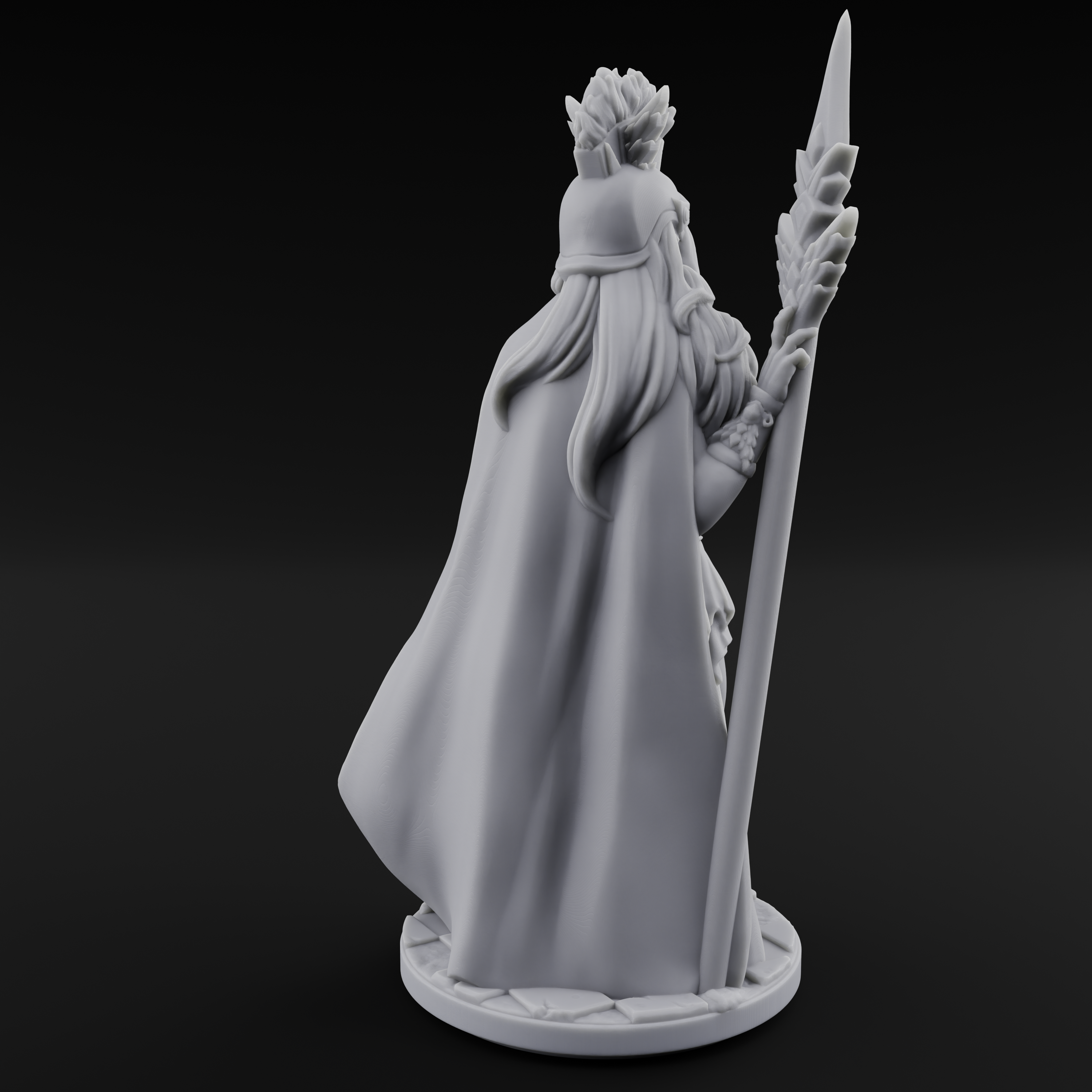 Classically Awesome Human Paladin Miniature for Dungeons and Dragons, Pathfinder or other TTRPGs